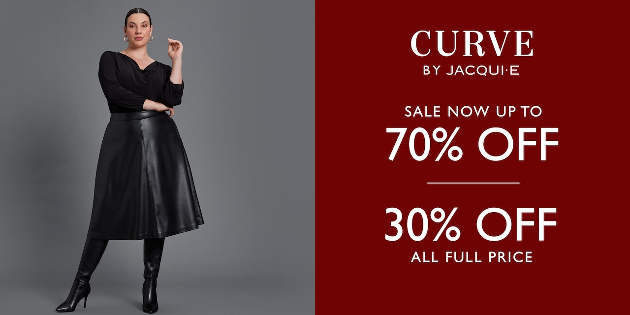 Curve By Jacqui E. Clearance Further Markups Sale Now Upto 70% Off | 30% Off All Full Price