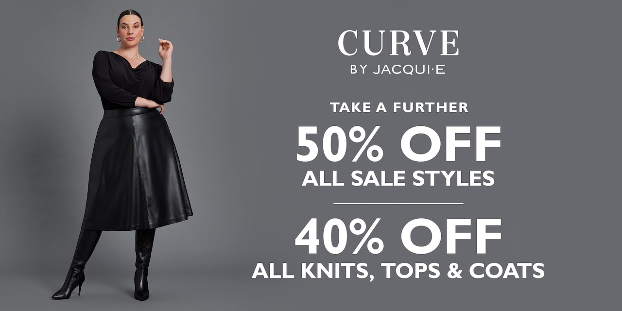 Curve By Jacqui E.40% Off all knitwear & coats | 30% Off All Full Price