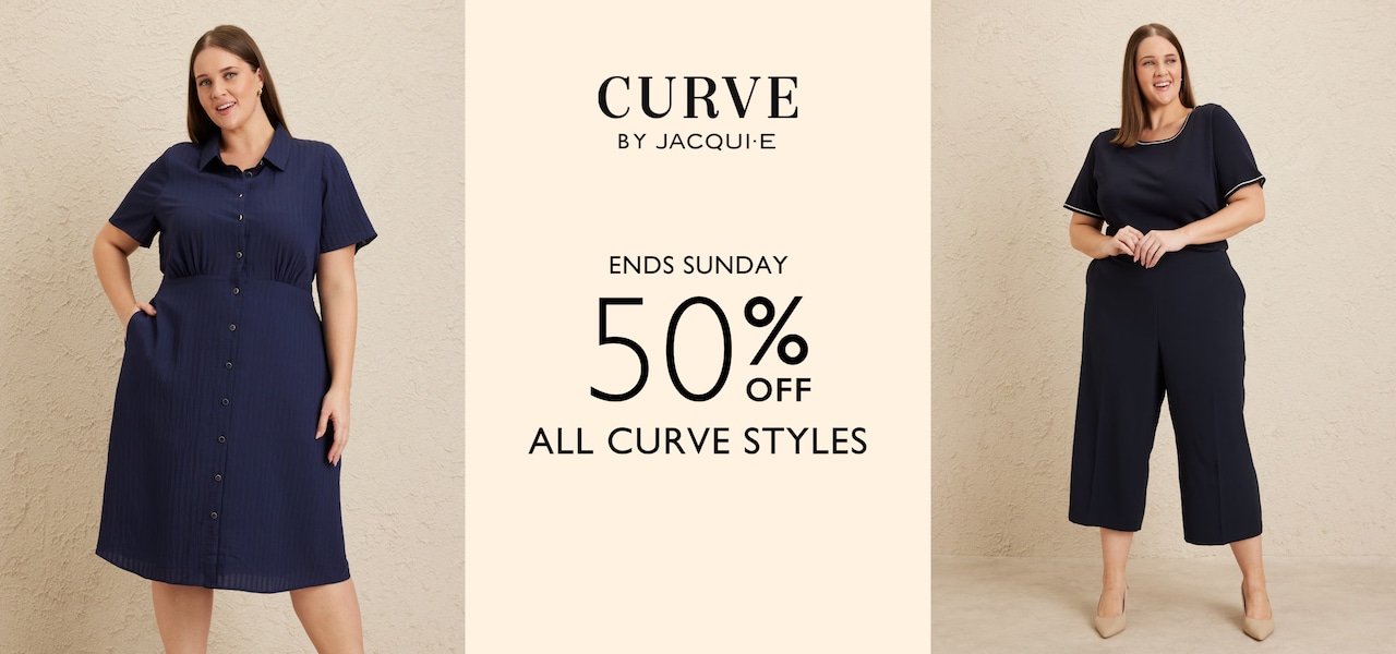 Curve by Jacqui E. Ends Sunday. 50% Off All Curve Styles