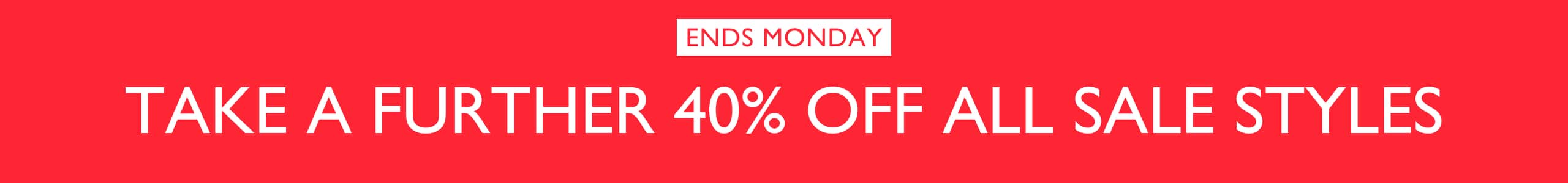 Take A Further 40% Off All Sale Styles