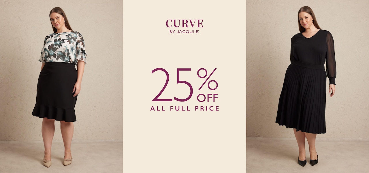 25% Off All Full Price Curve.