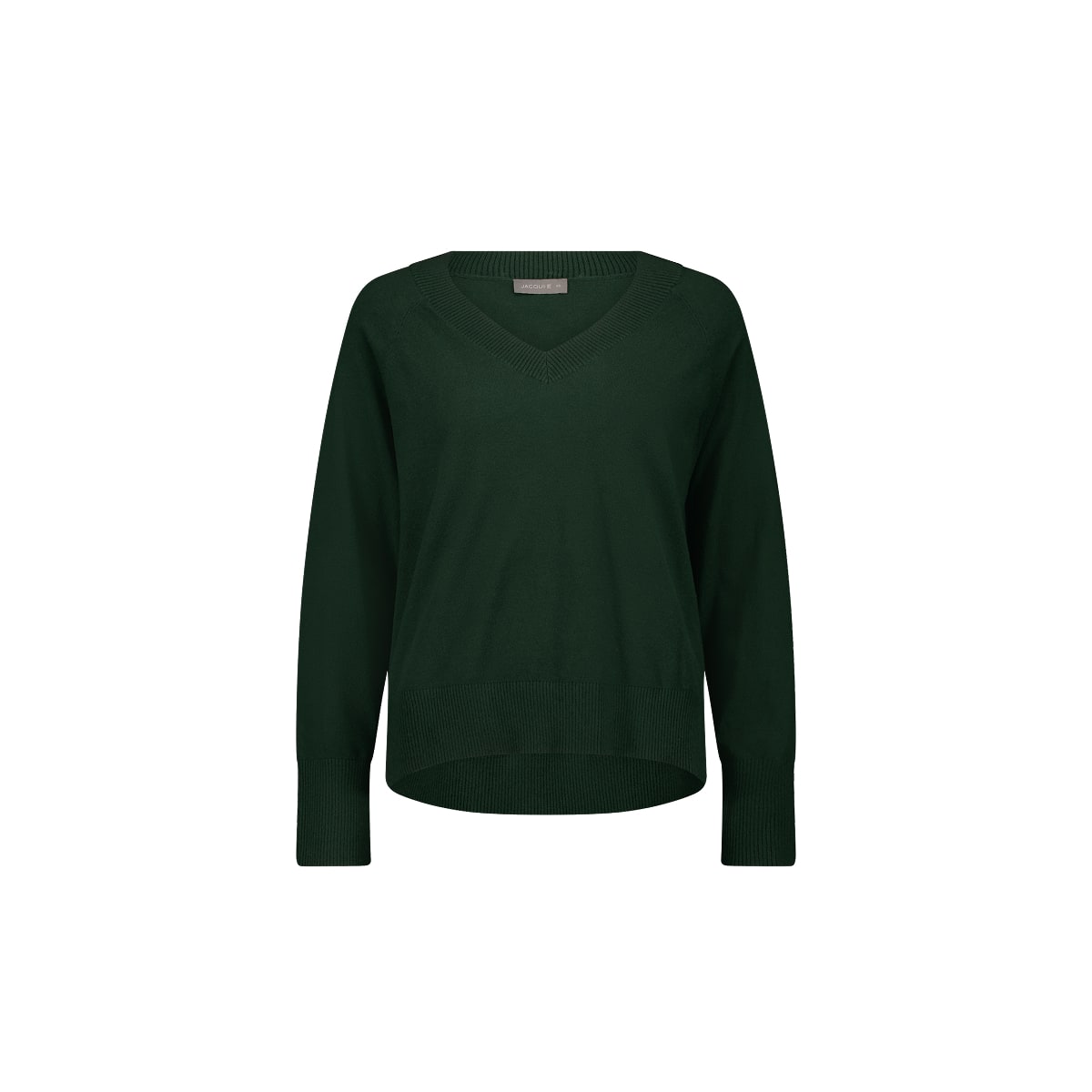 Long Sleeves Riley V Rib Neck Jumper