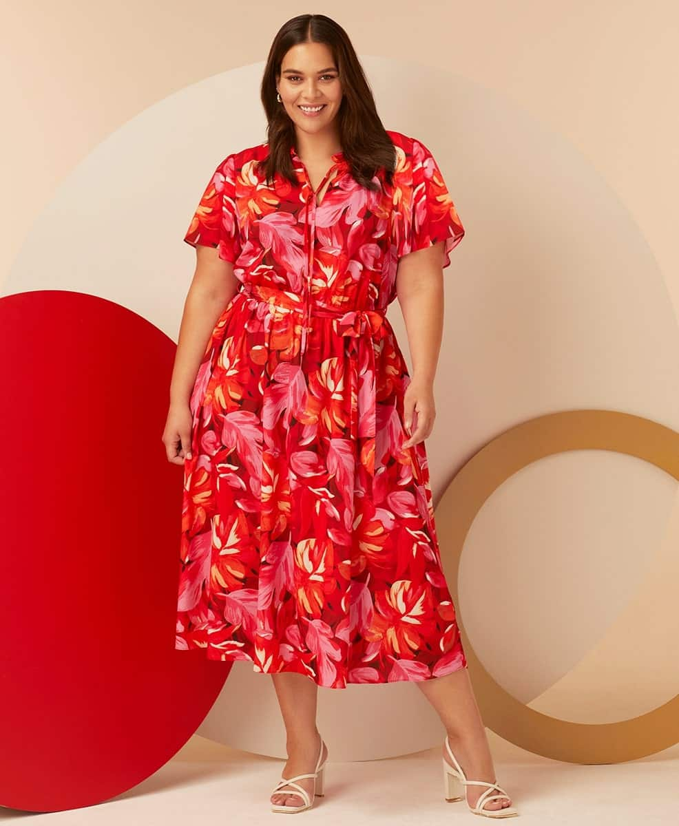 Plus Size Midi Dress