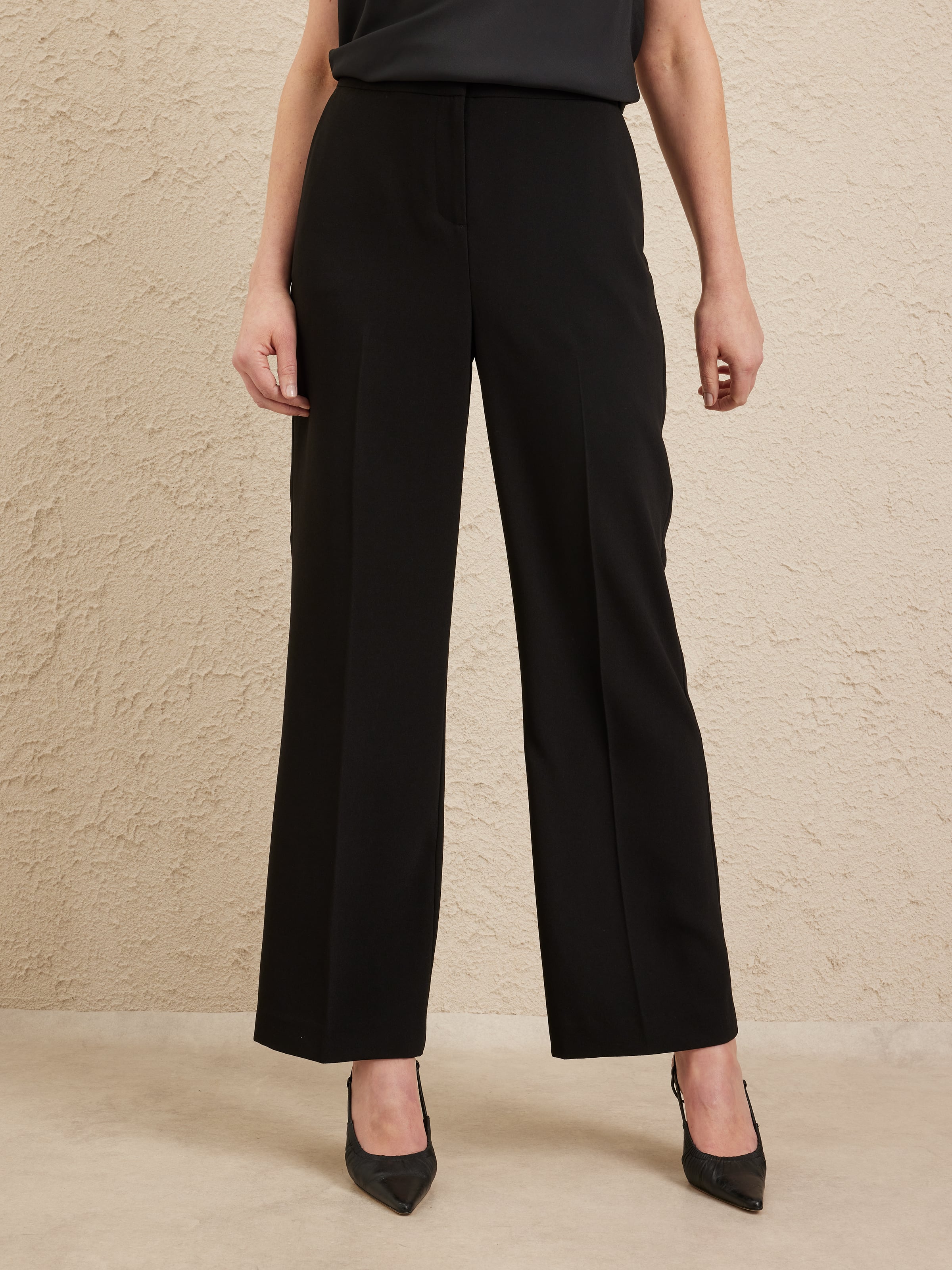 Elegant Petite Wide Leg Pant