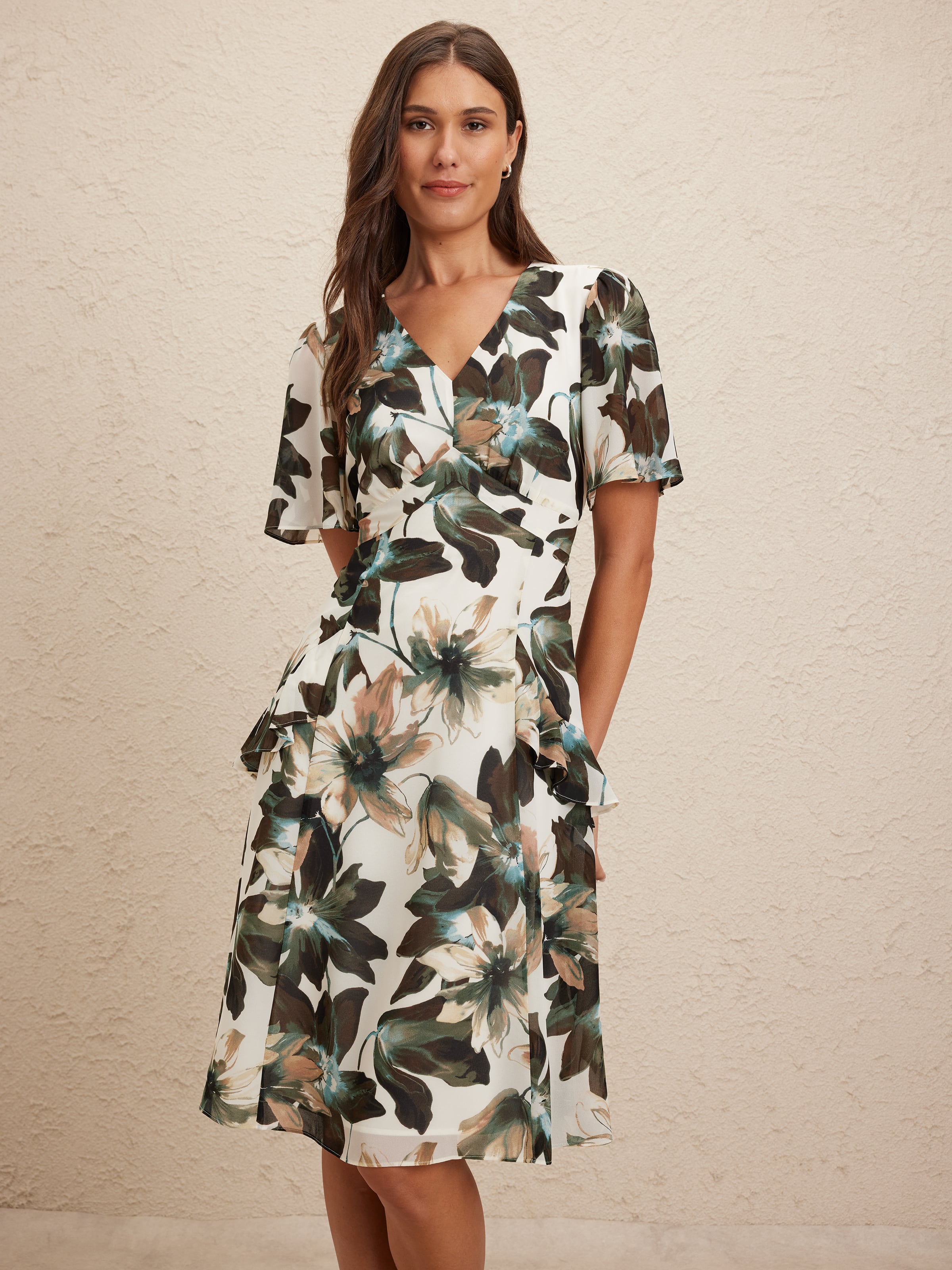 Faith Frill Midi Dress