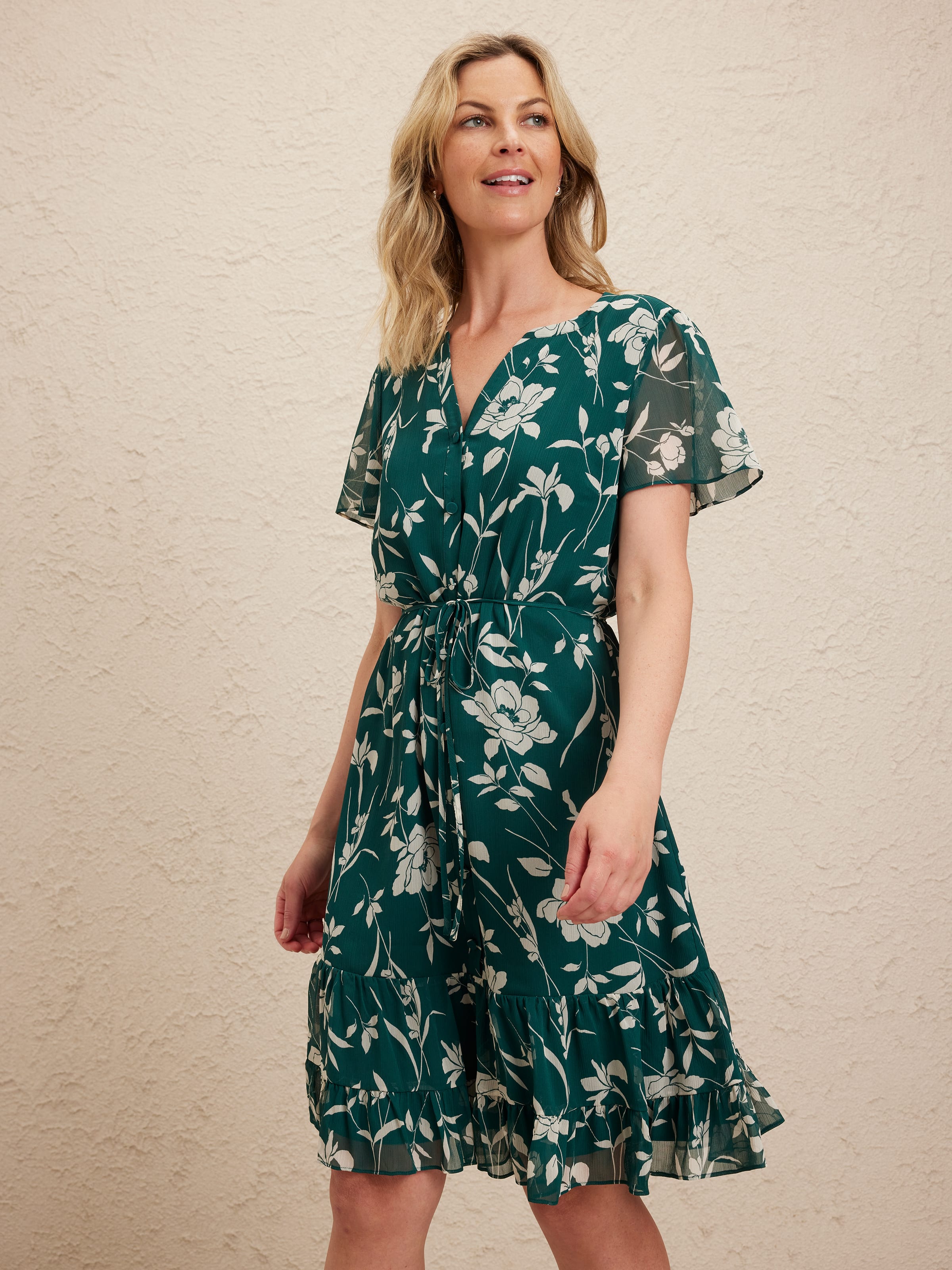 Felicity Frill Hem Tunic Dress