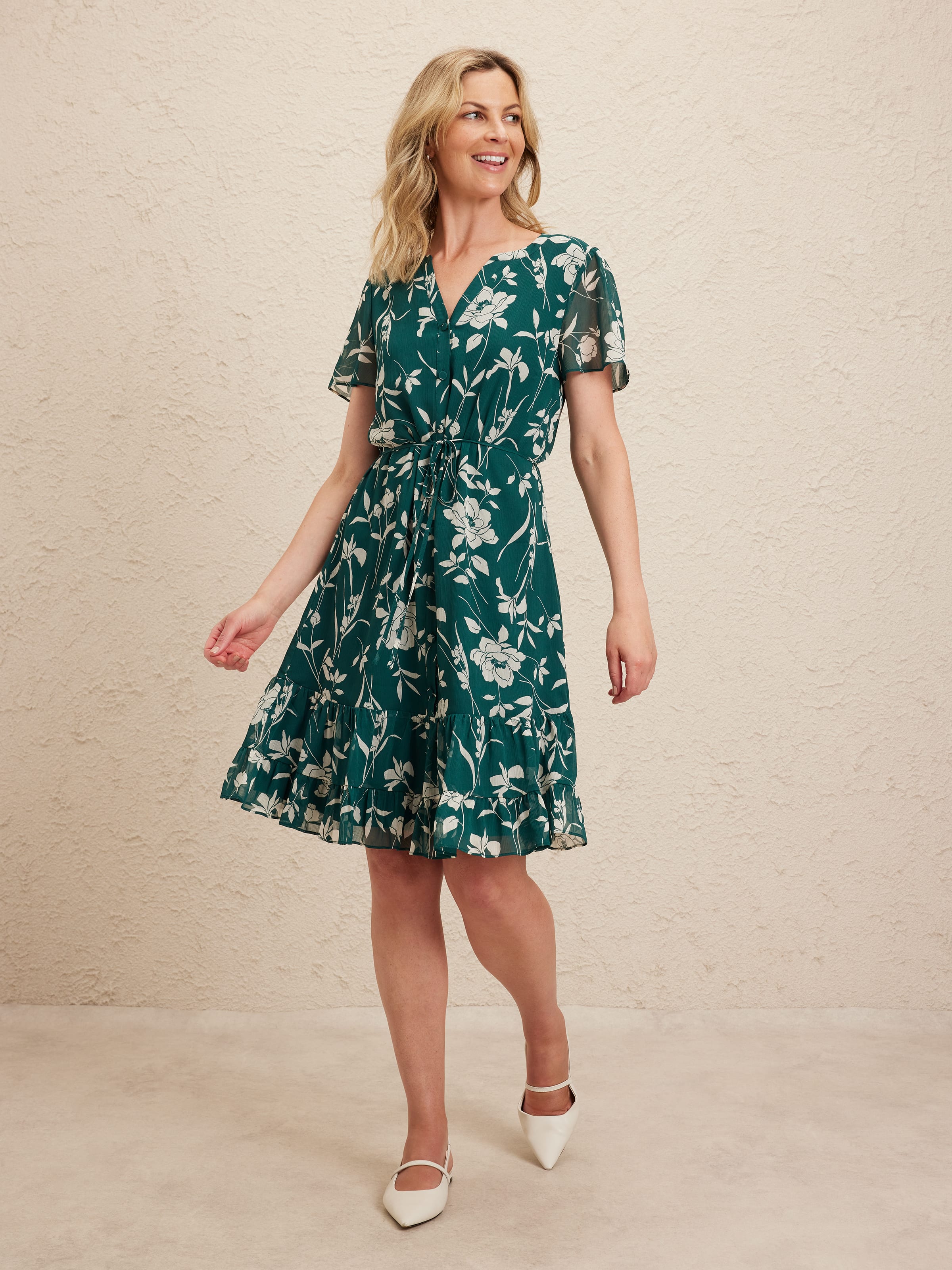 Felicity Frill Hem Tunic Dress