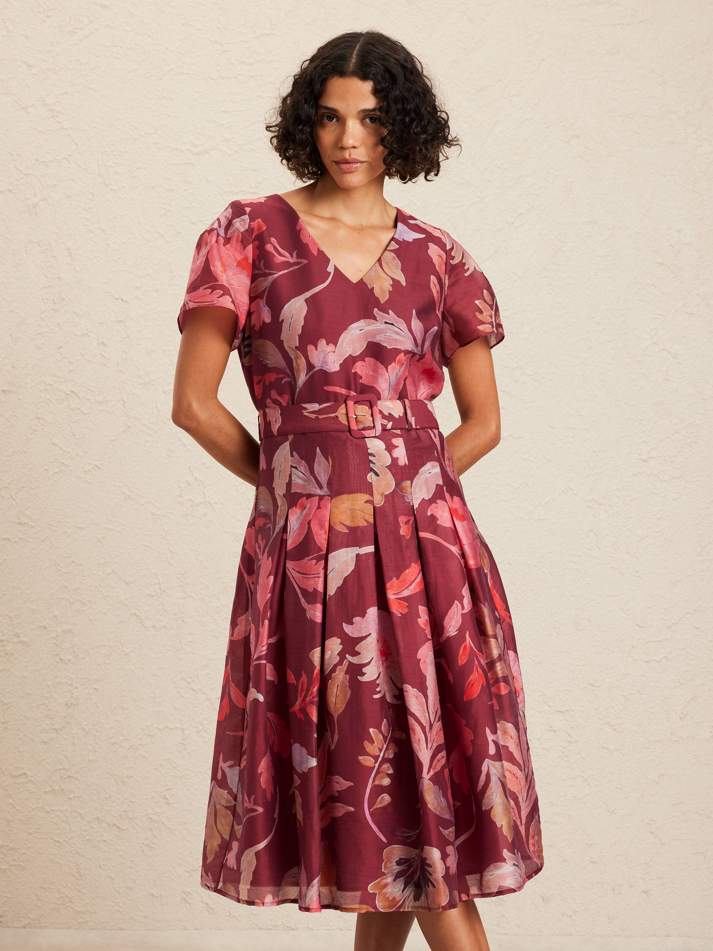 Naomi Flutter Sleeve Lyocell Dress