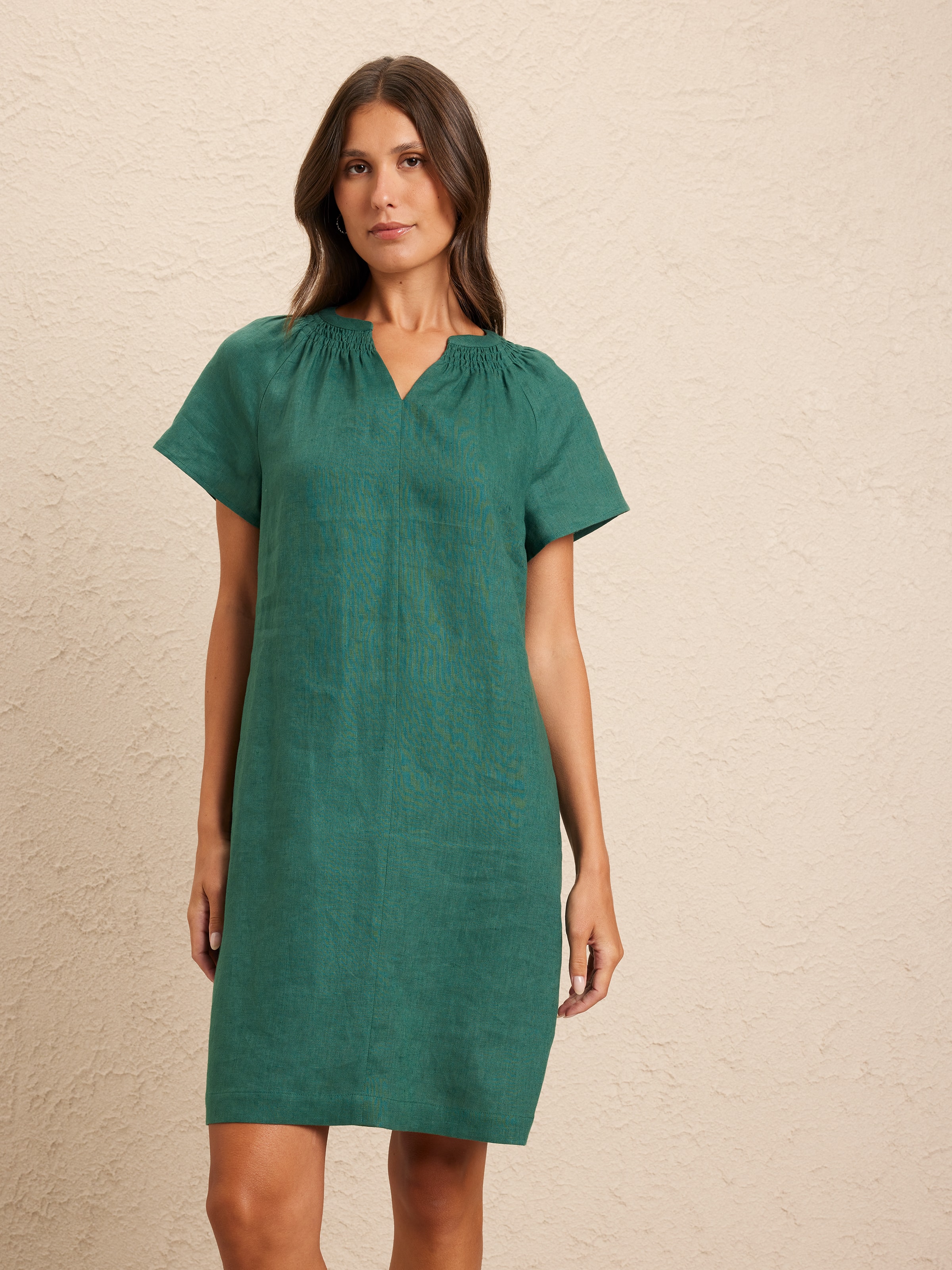 Simara Linen Tunic Dress