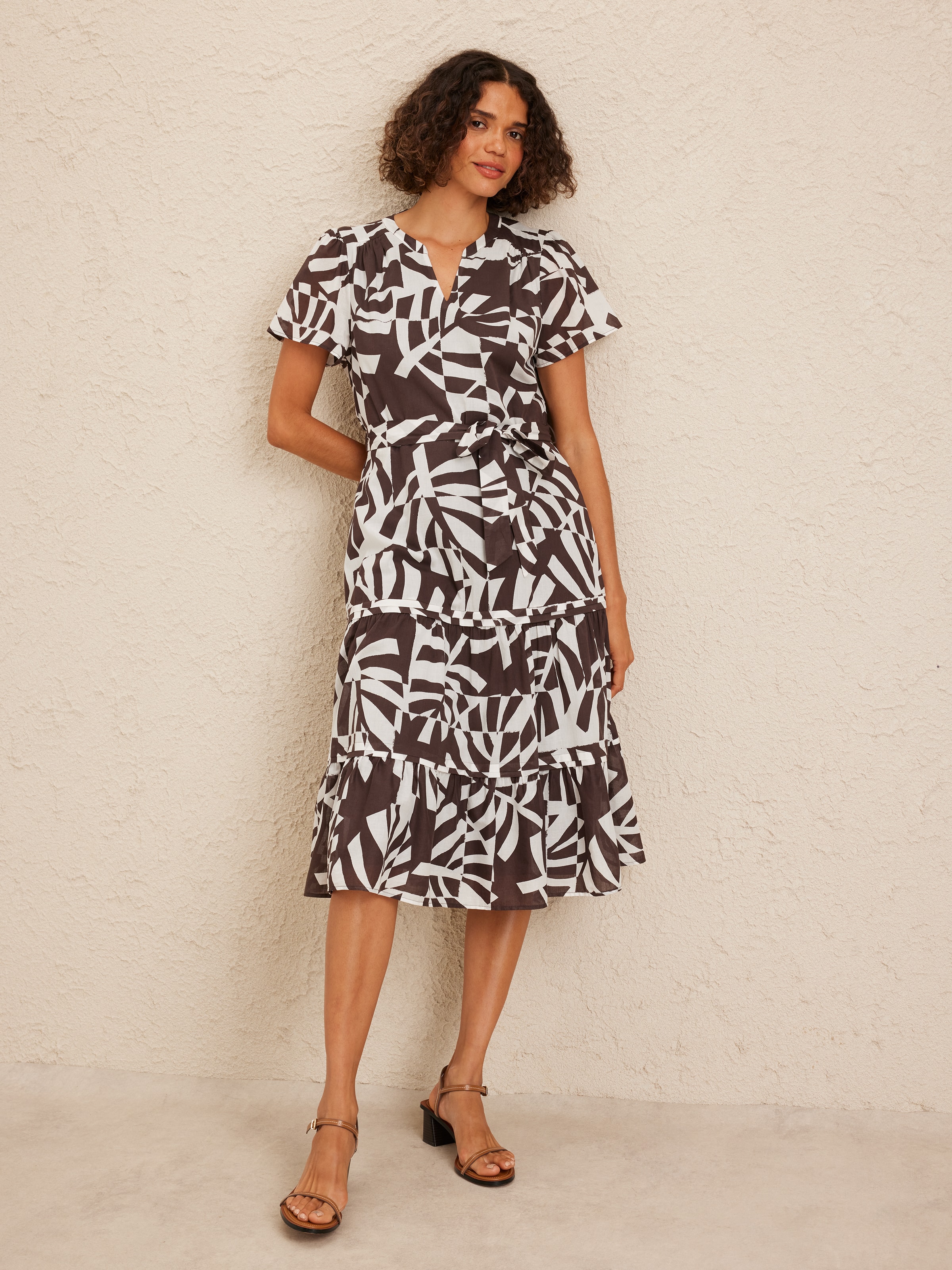 Billie Tiered Voile Midi Dress