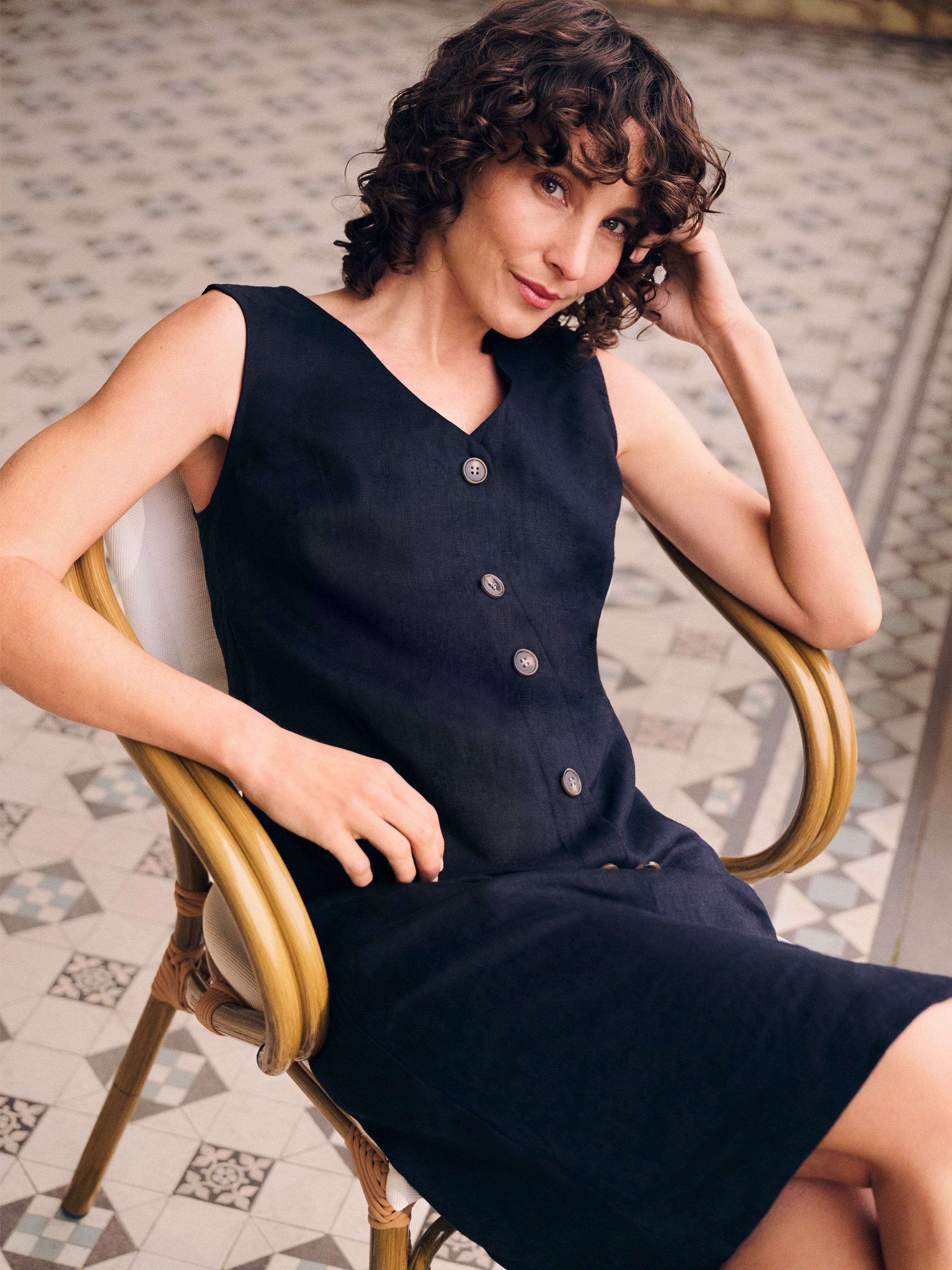 Annie Linen Shift Dress