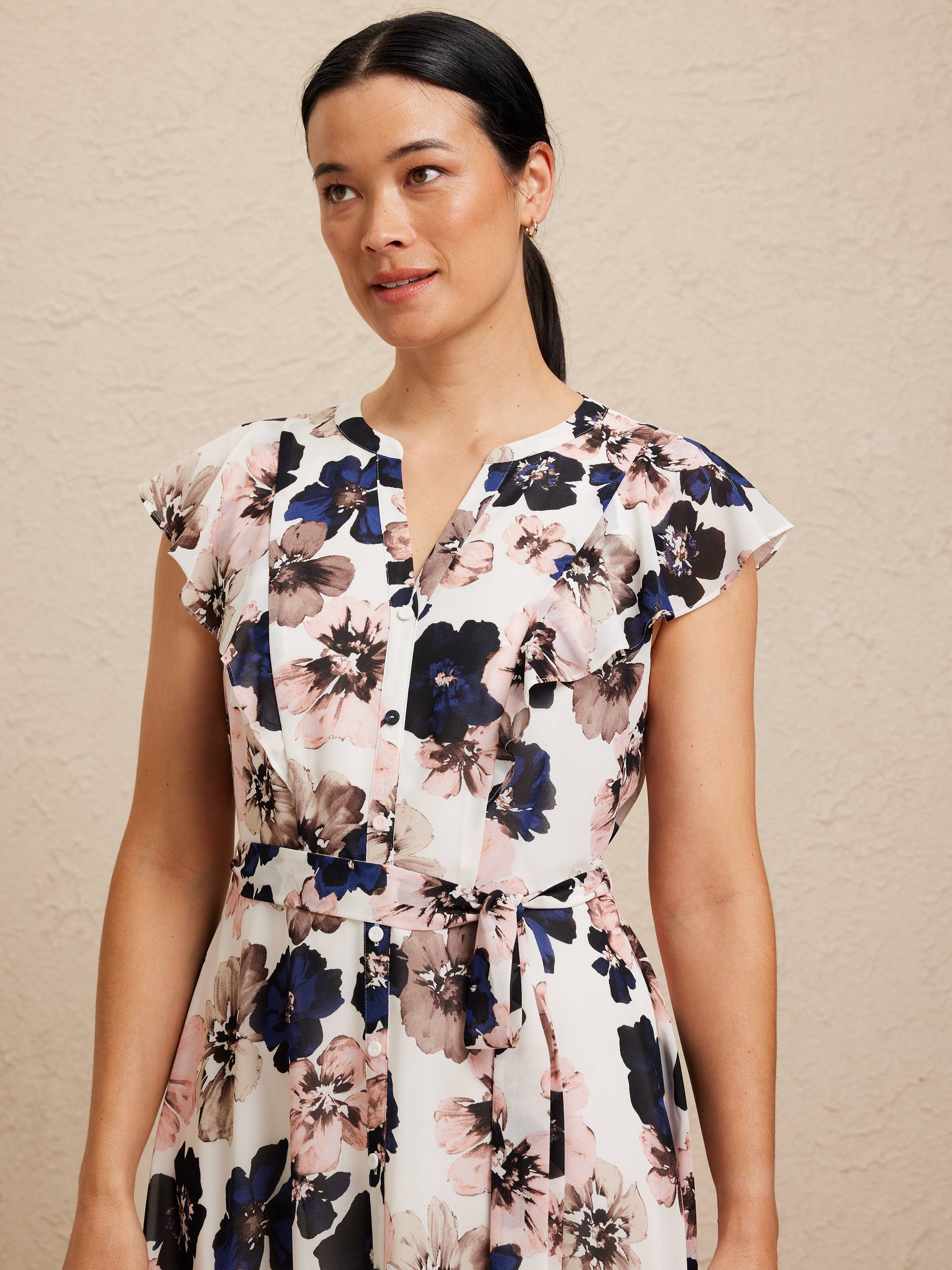 Natalie Notch Midi Dress