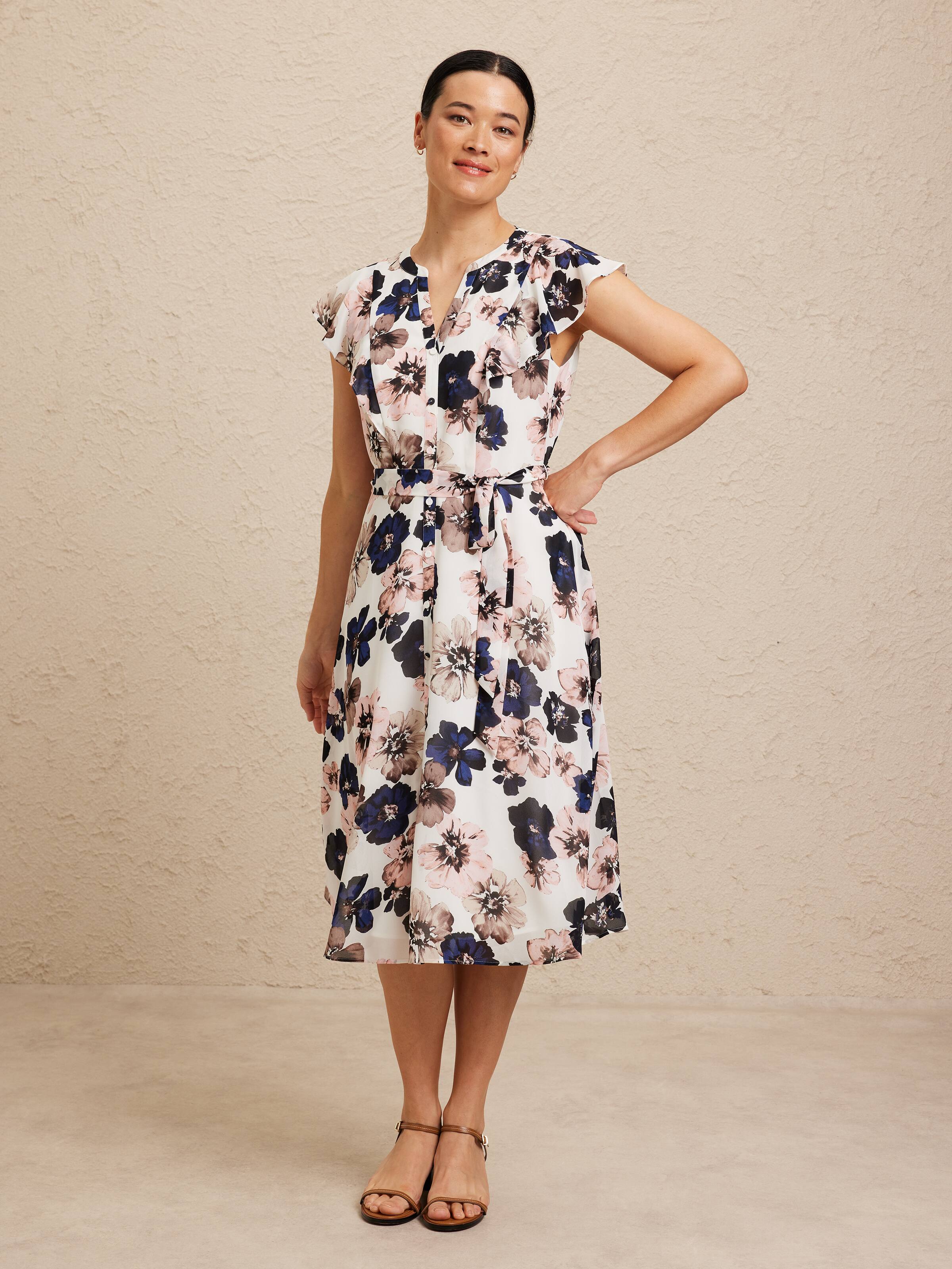 Natalie Notch Midi Dress