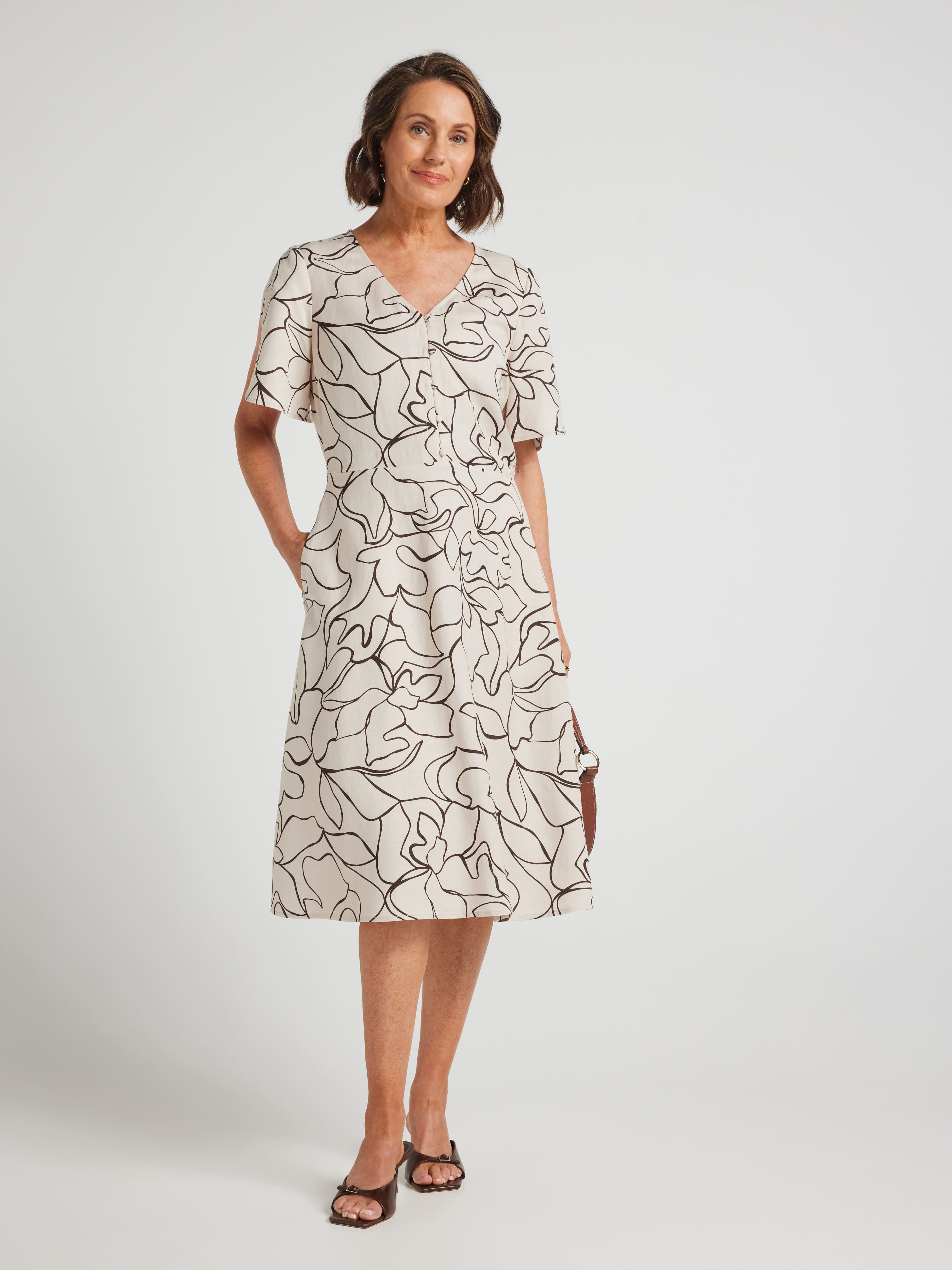 Esther Linen Blend Dress