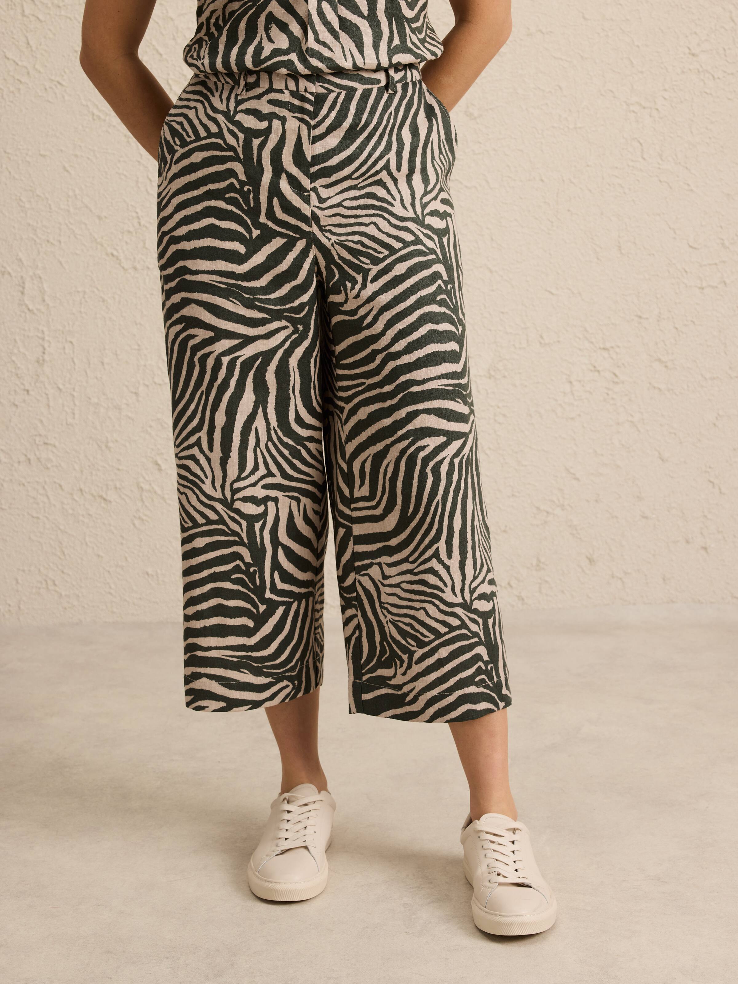 Print Linen Culotte