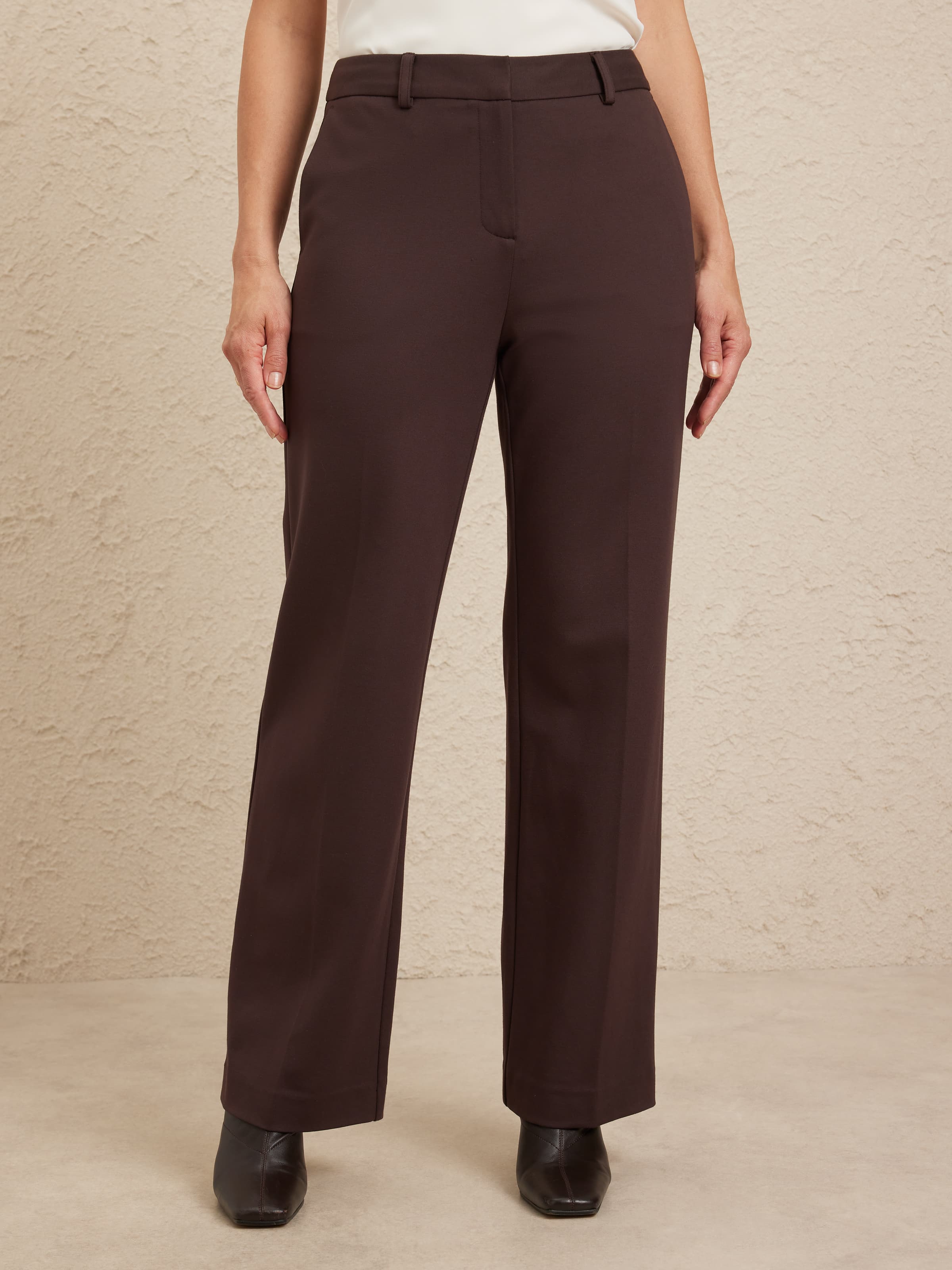 Lana Wide Leg Ponte Pant