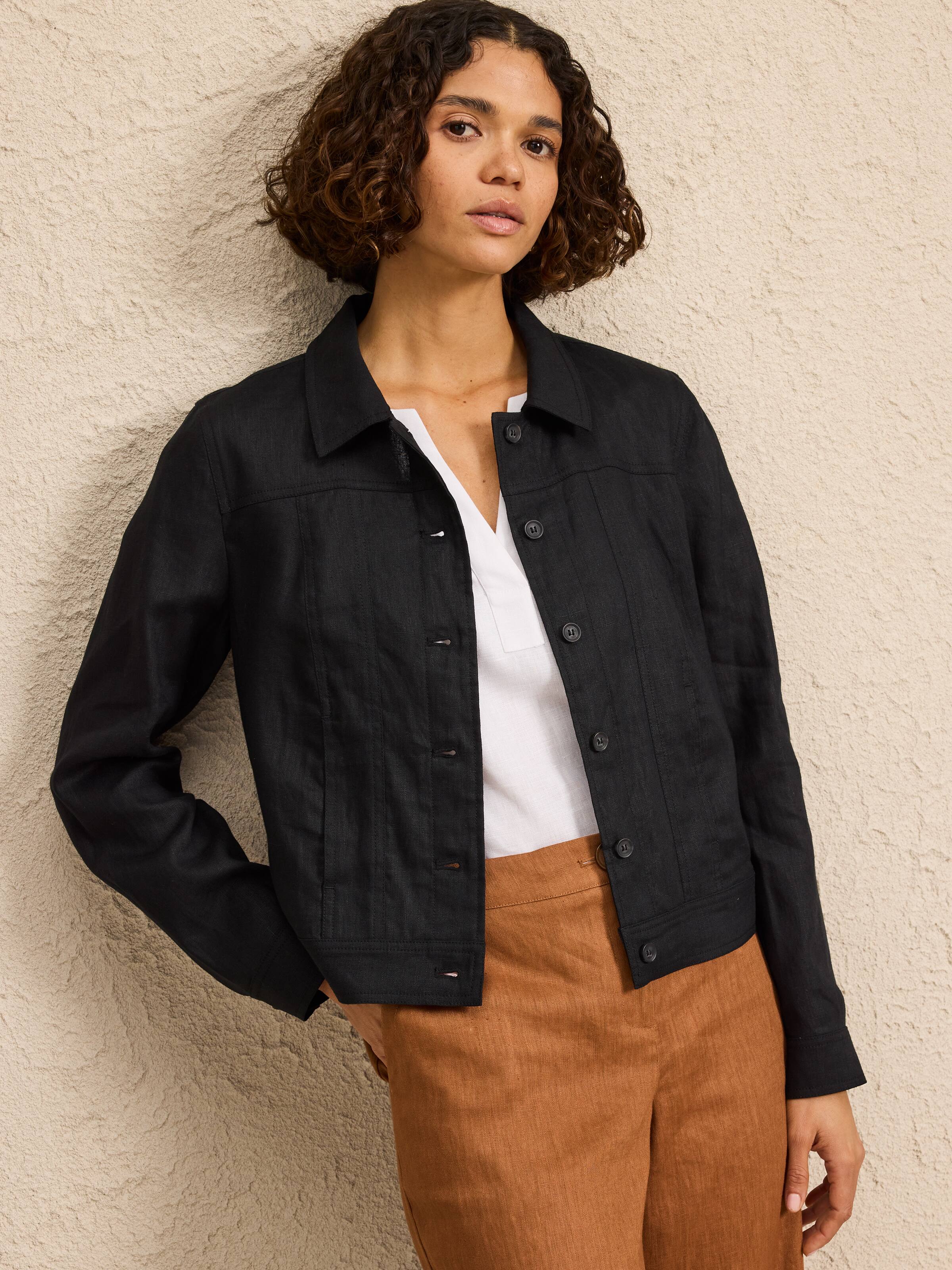 Nadia Linen Jacket