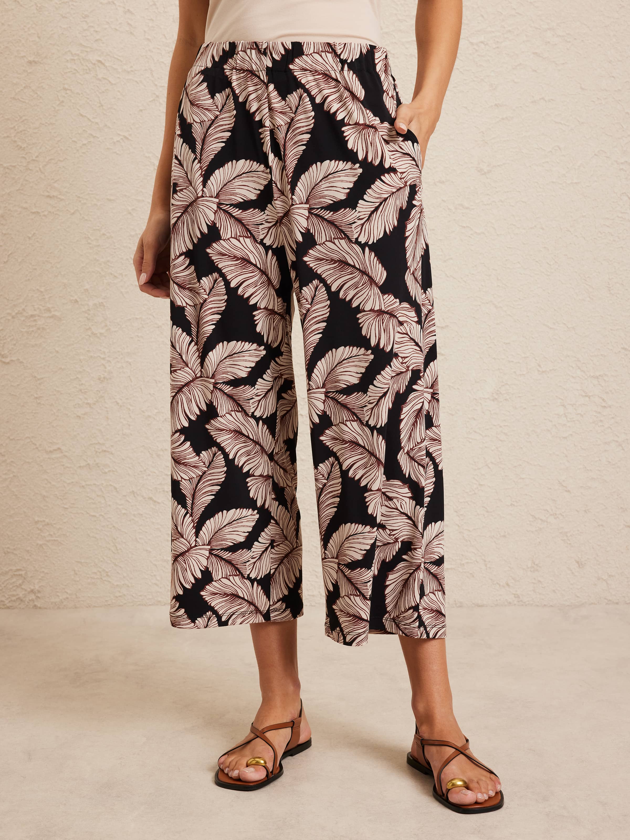 Jersey Elastic Waist Culotte