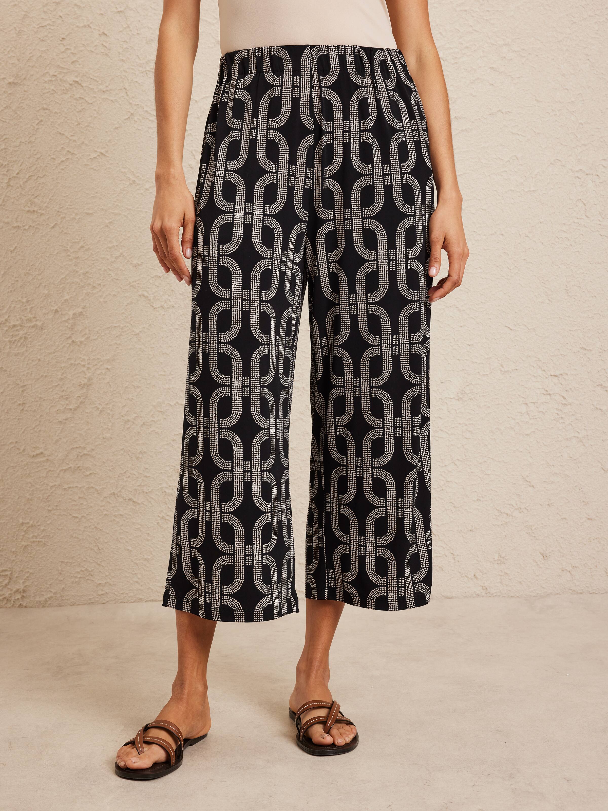 Jersey Elastic Waist Culotte