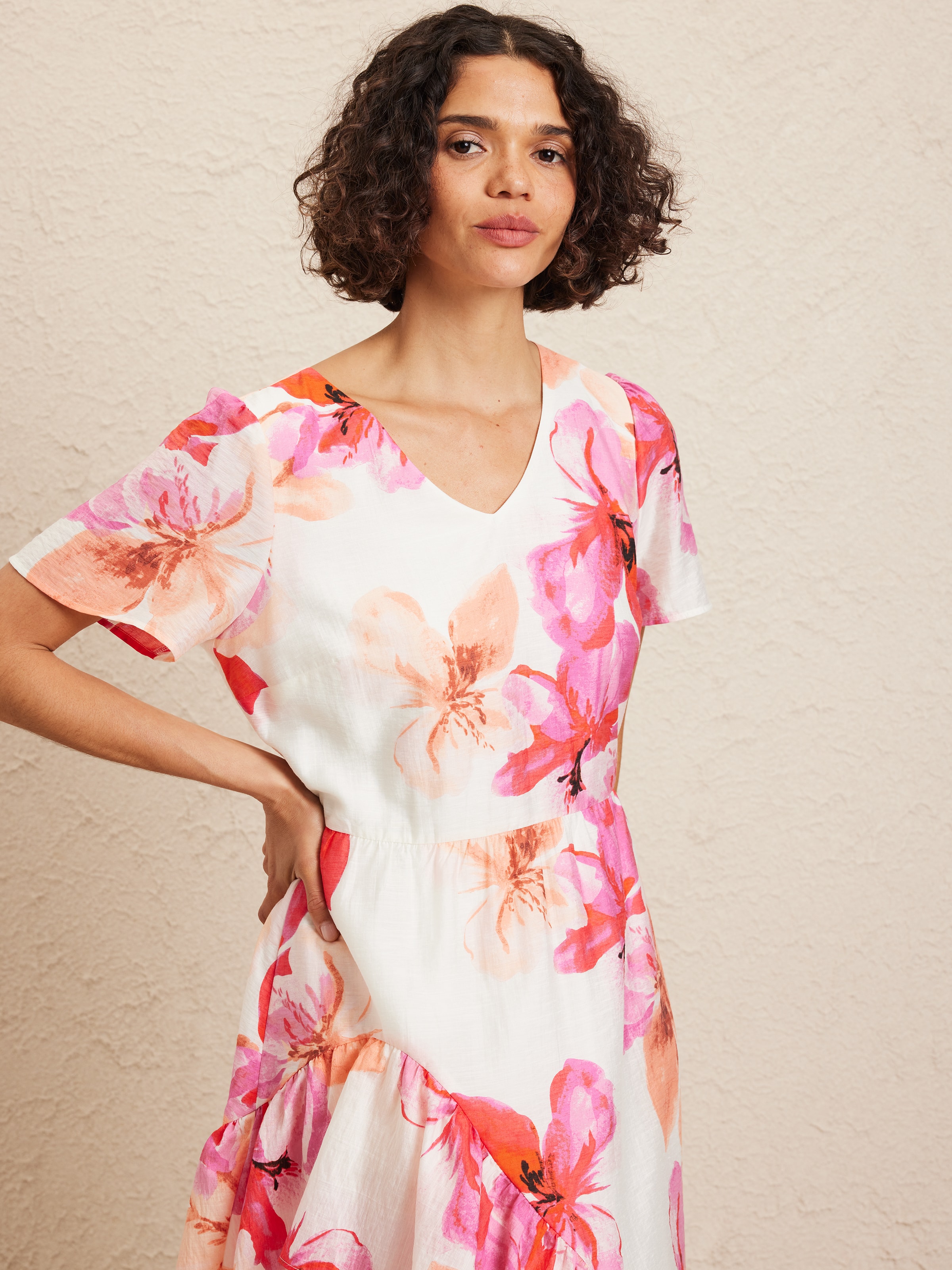 Renee Hi-Low Ruffle Dress