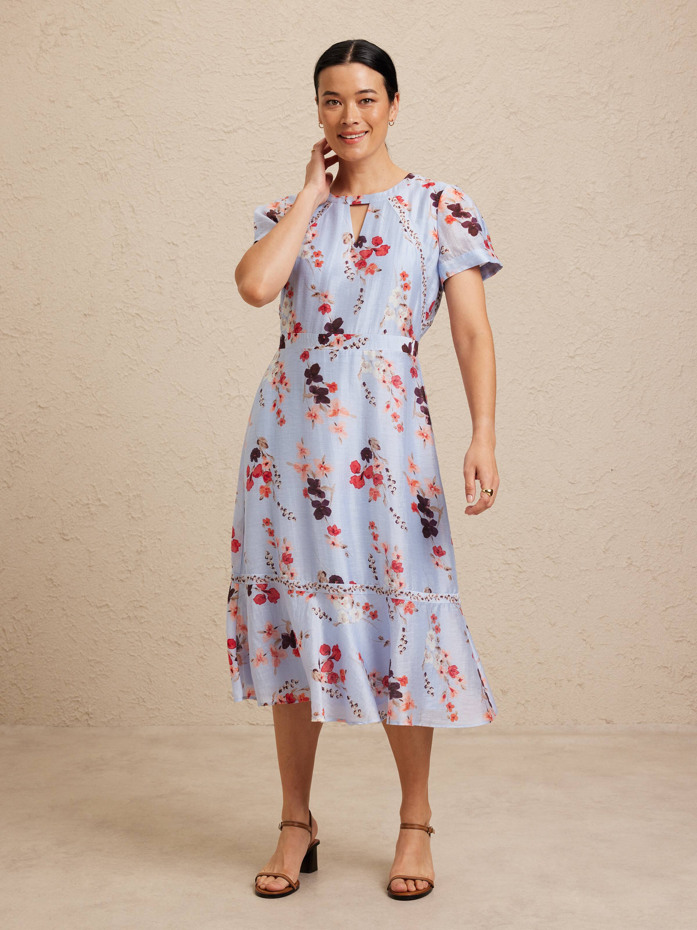 Keri Keyhole Midi Dress