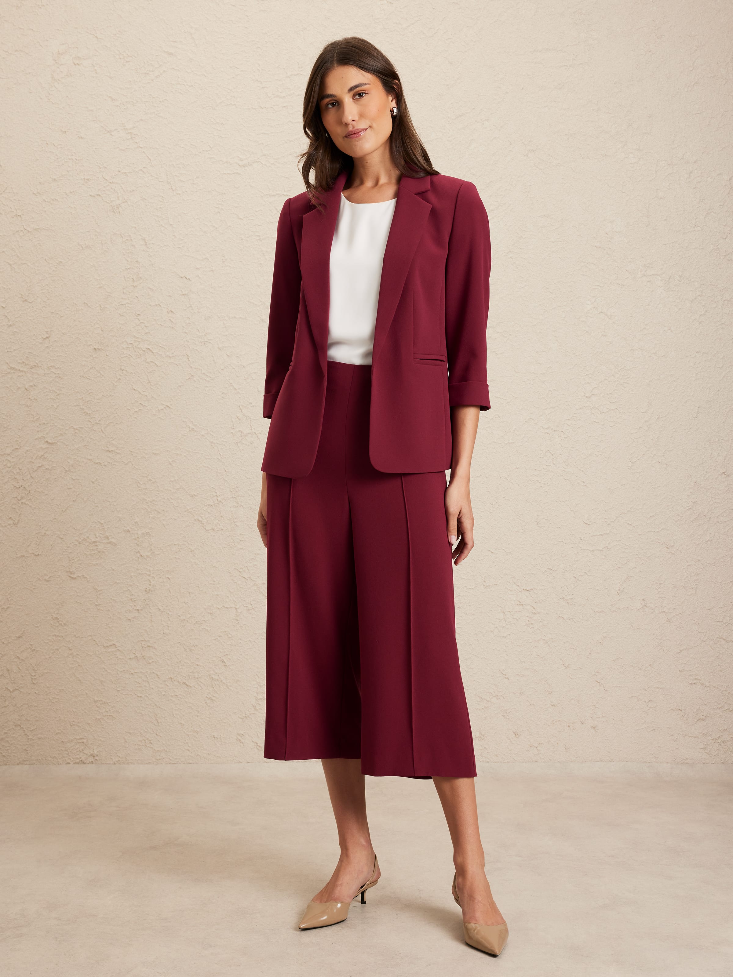 Relaxed Crepe Blazer