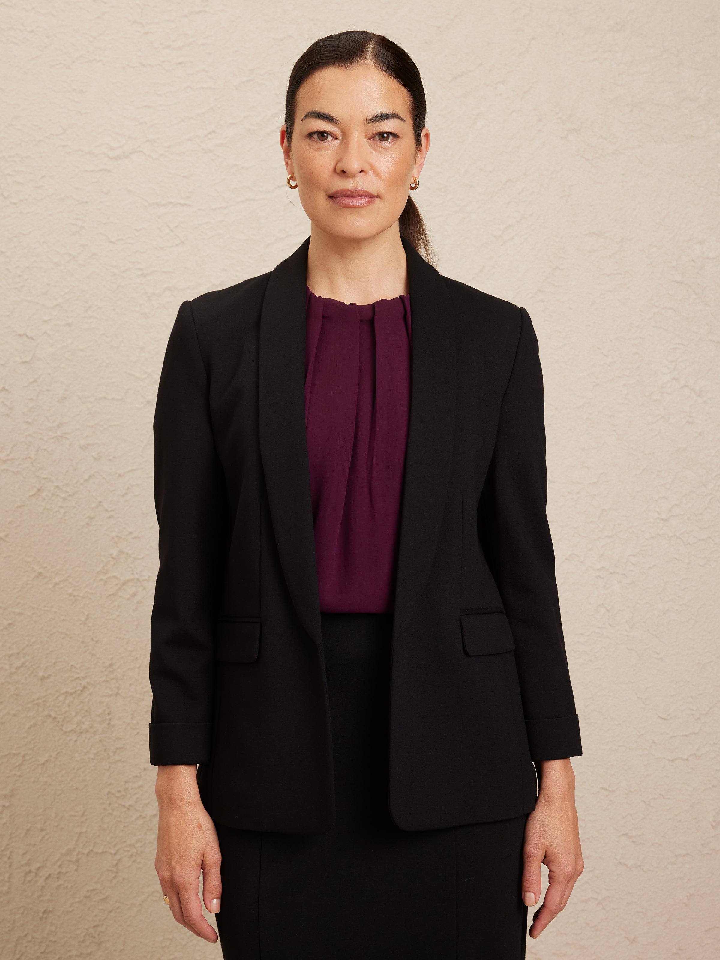 Delany Ponte Long Blazer