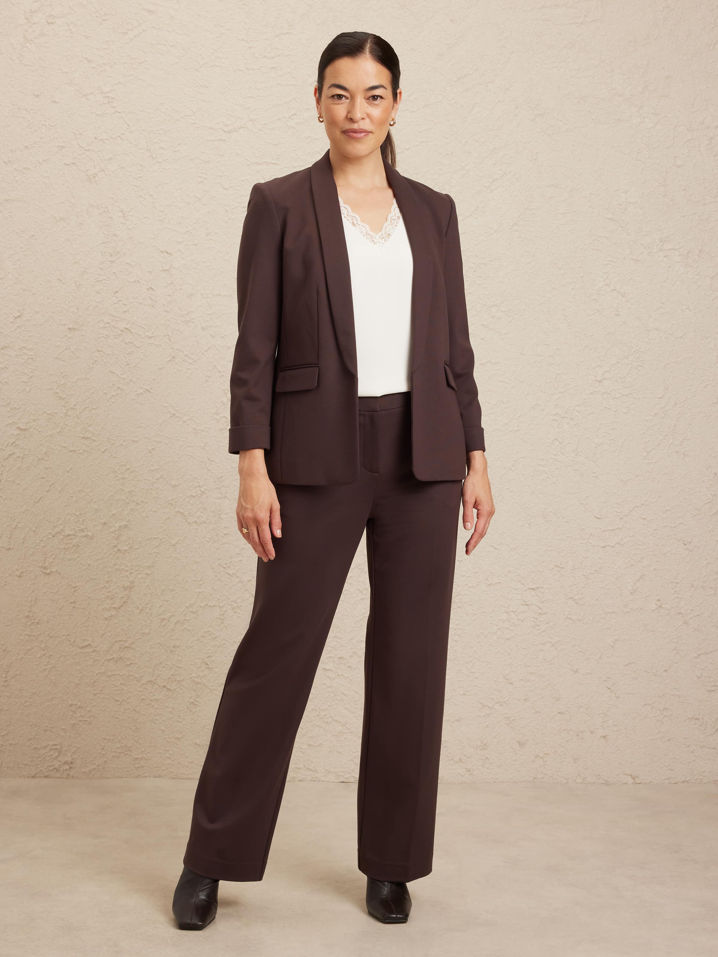 Delany Ponte Long Blazer
