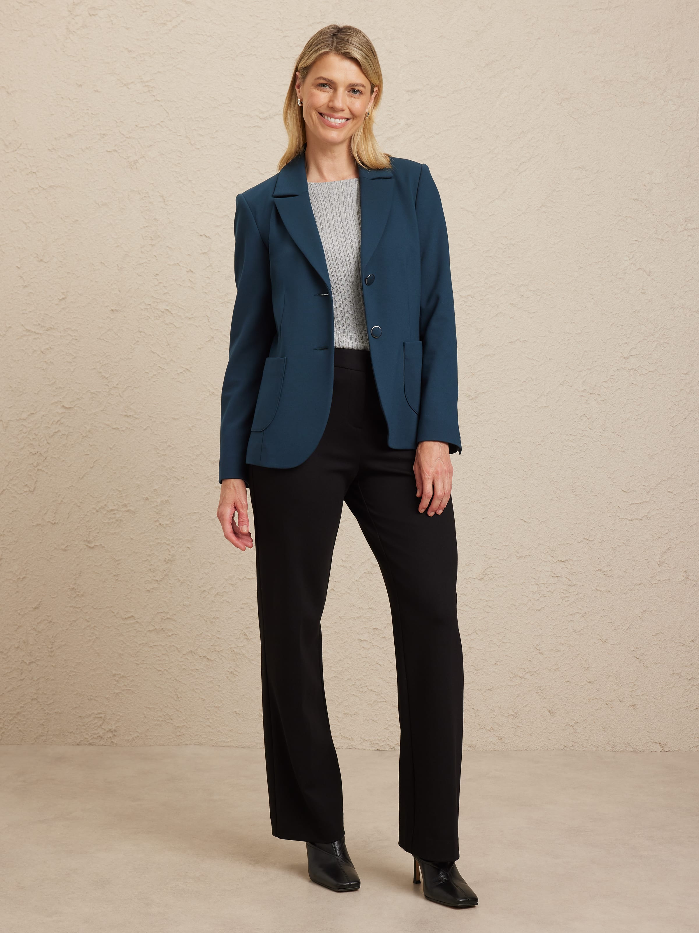 Two Button Ponte Blazer