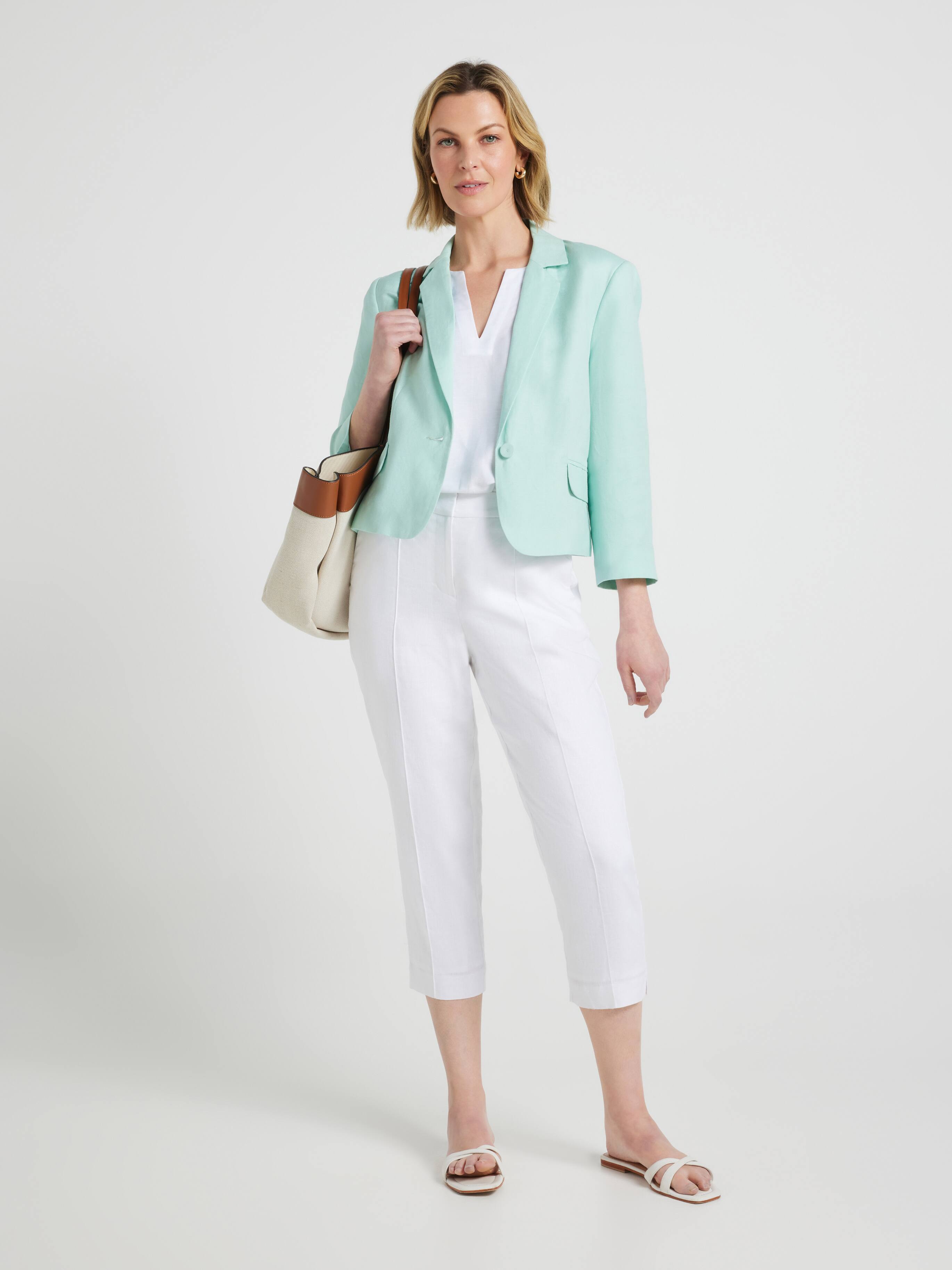 Stevie Linen Blend Blazer