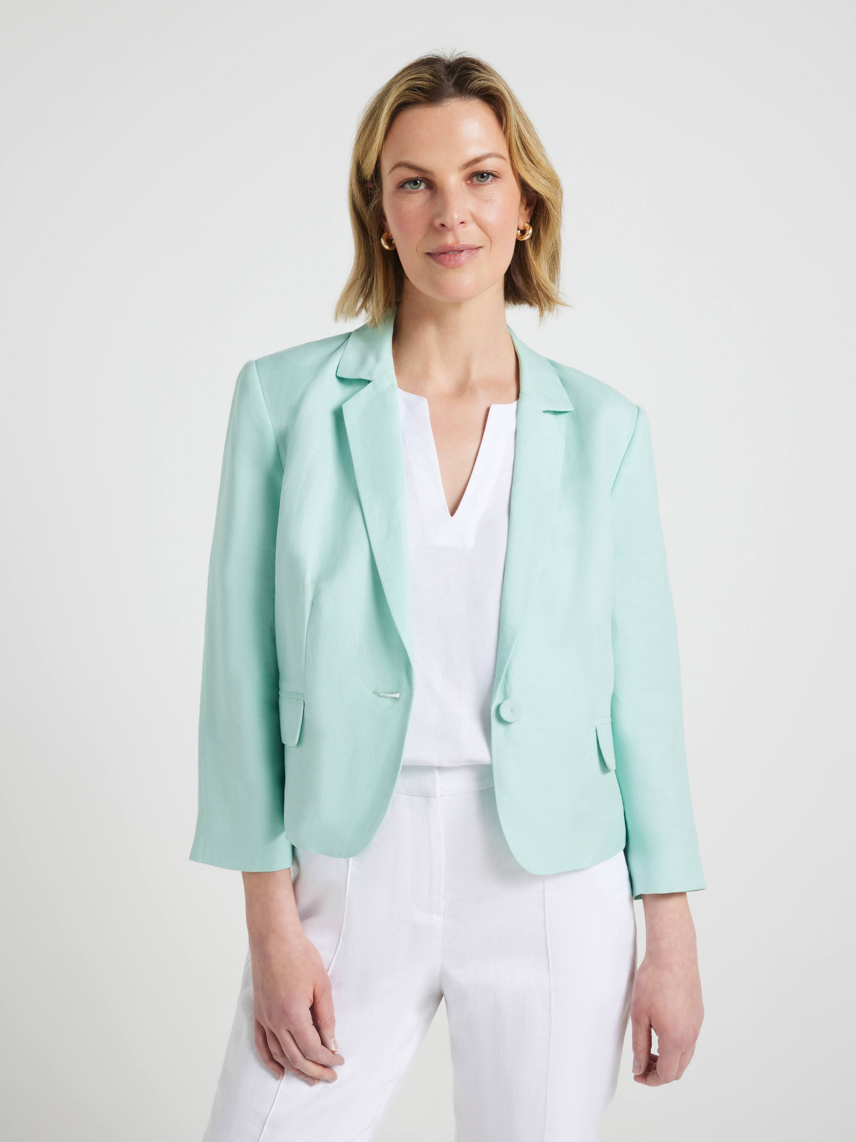 Stevie Linen Blend Blazer