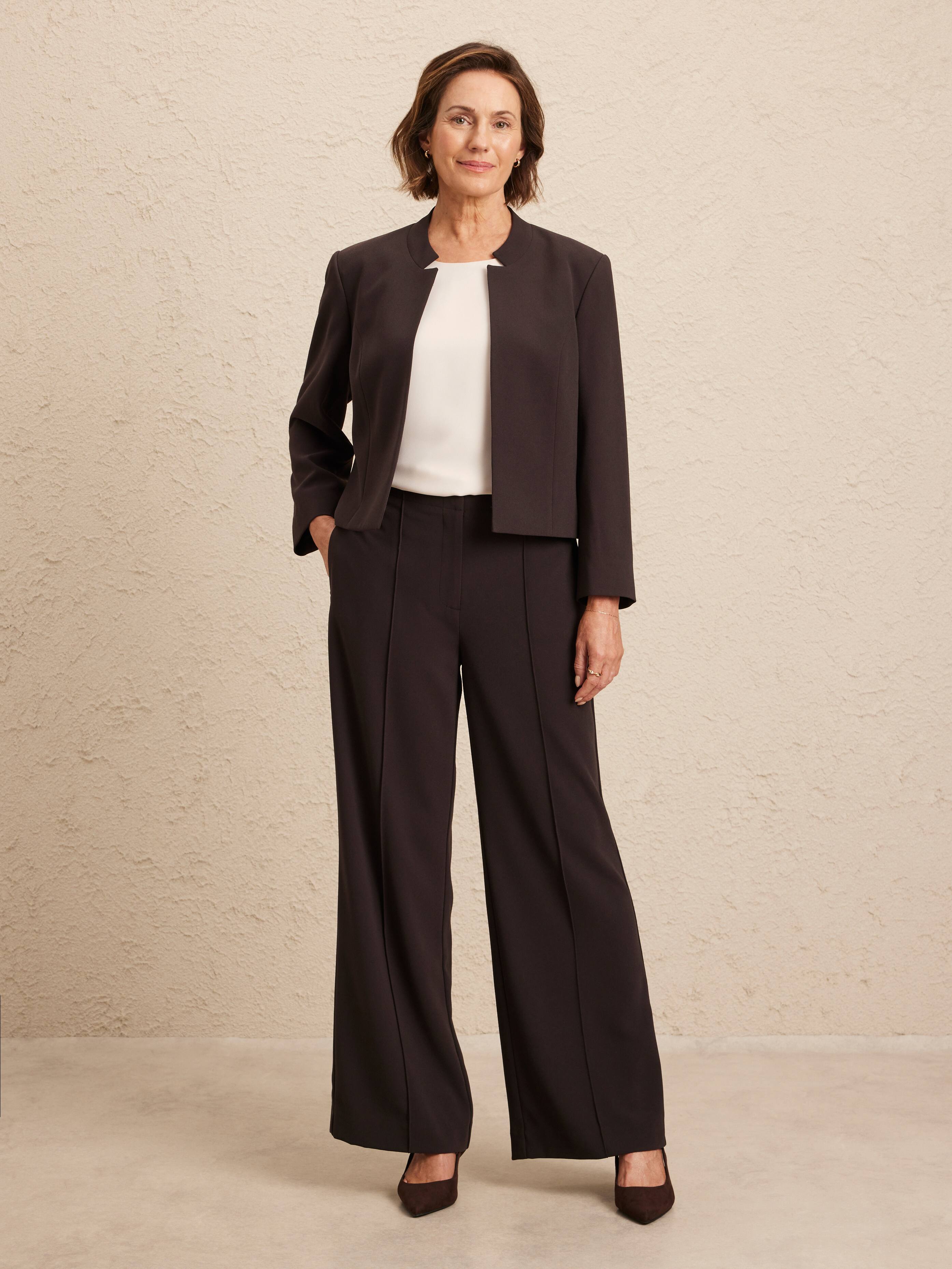 Kylie Notch Neck Crop Jacket