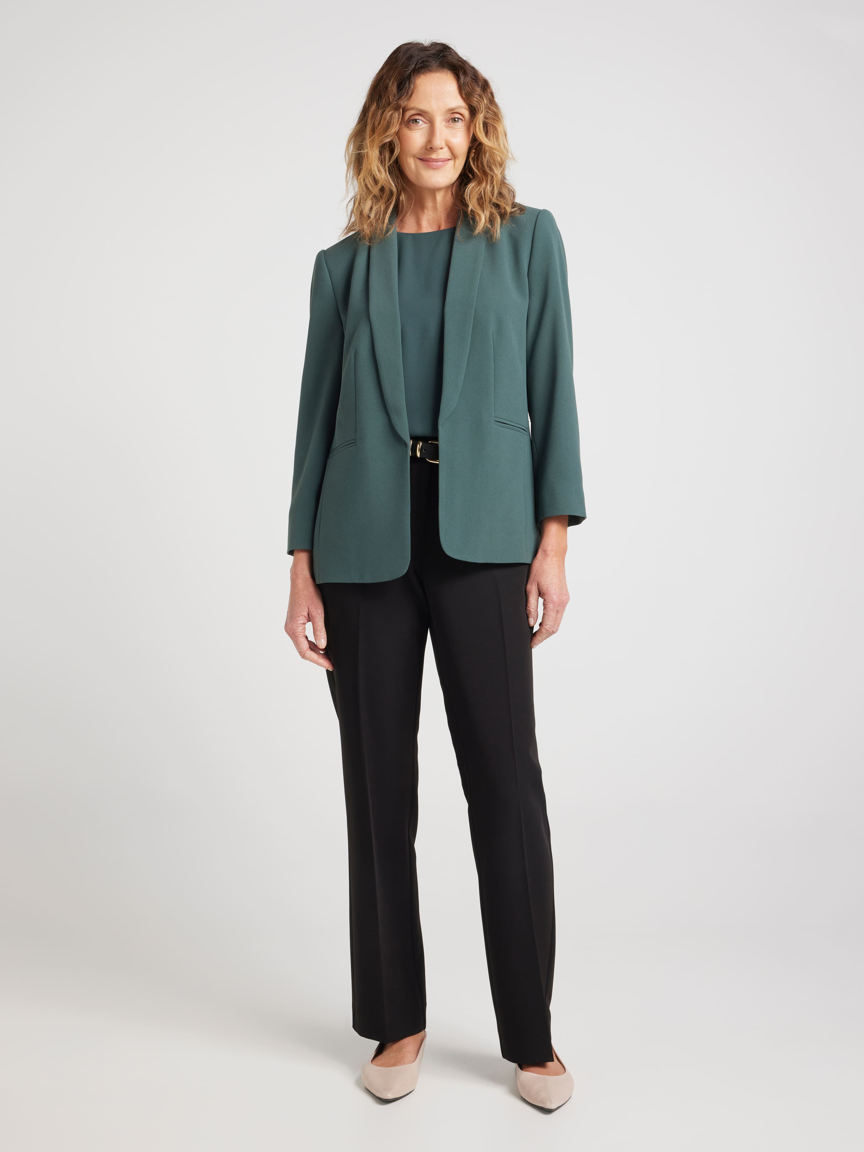 Sarita Shawl Crepe Blazer