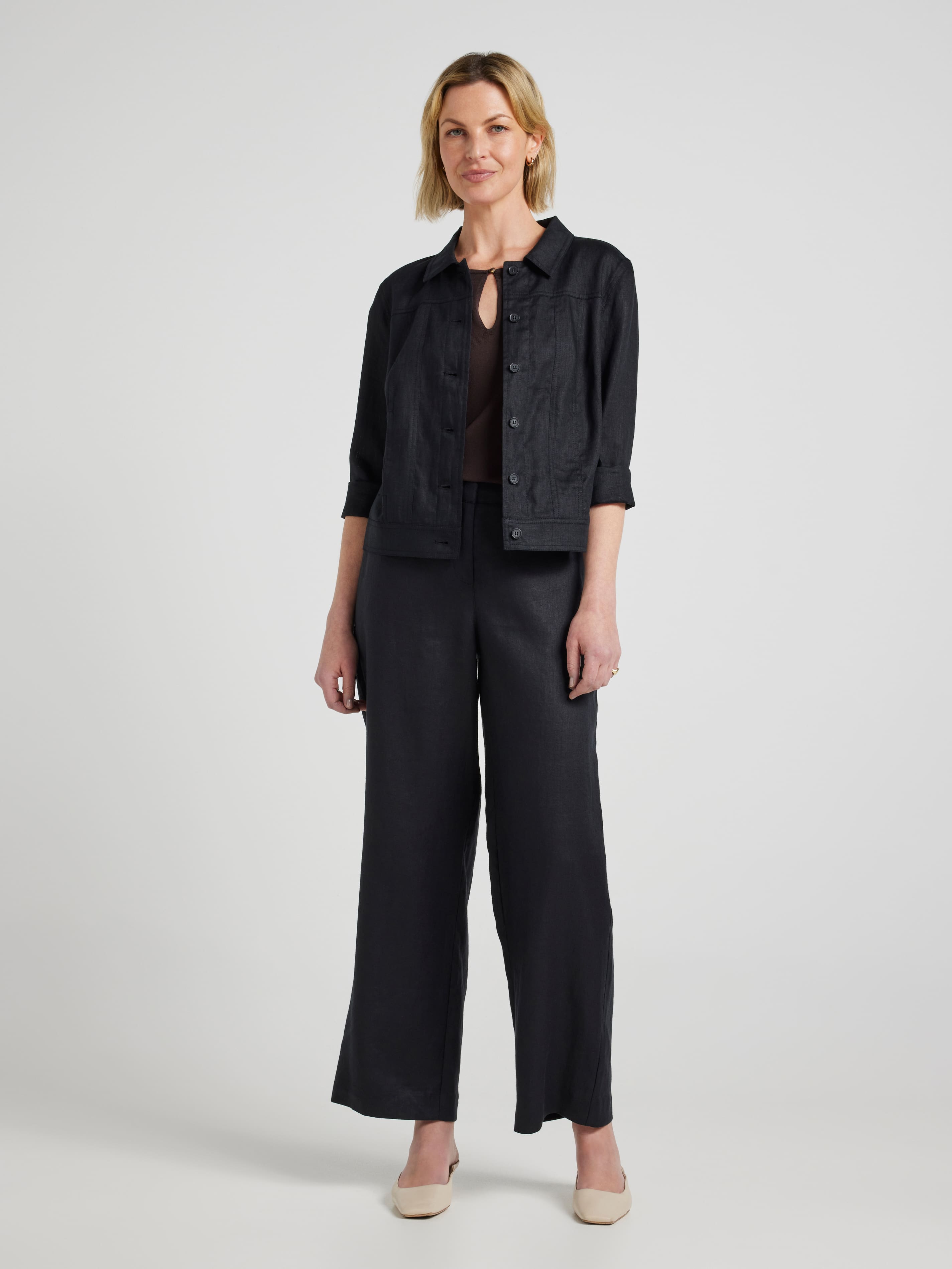 Nadia Linen Jacket
