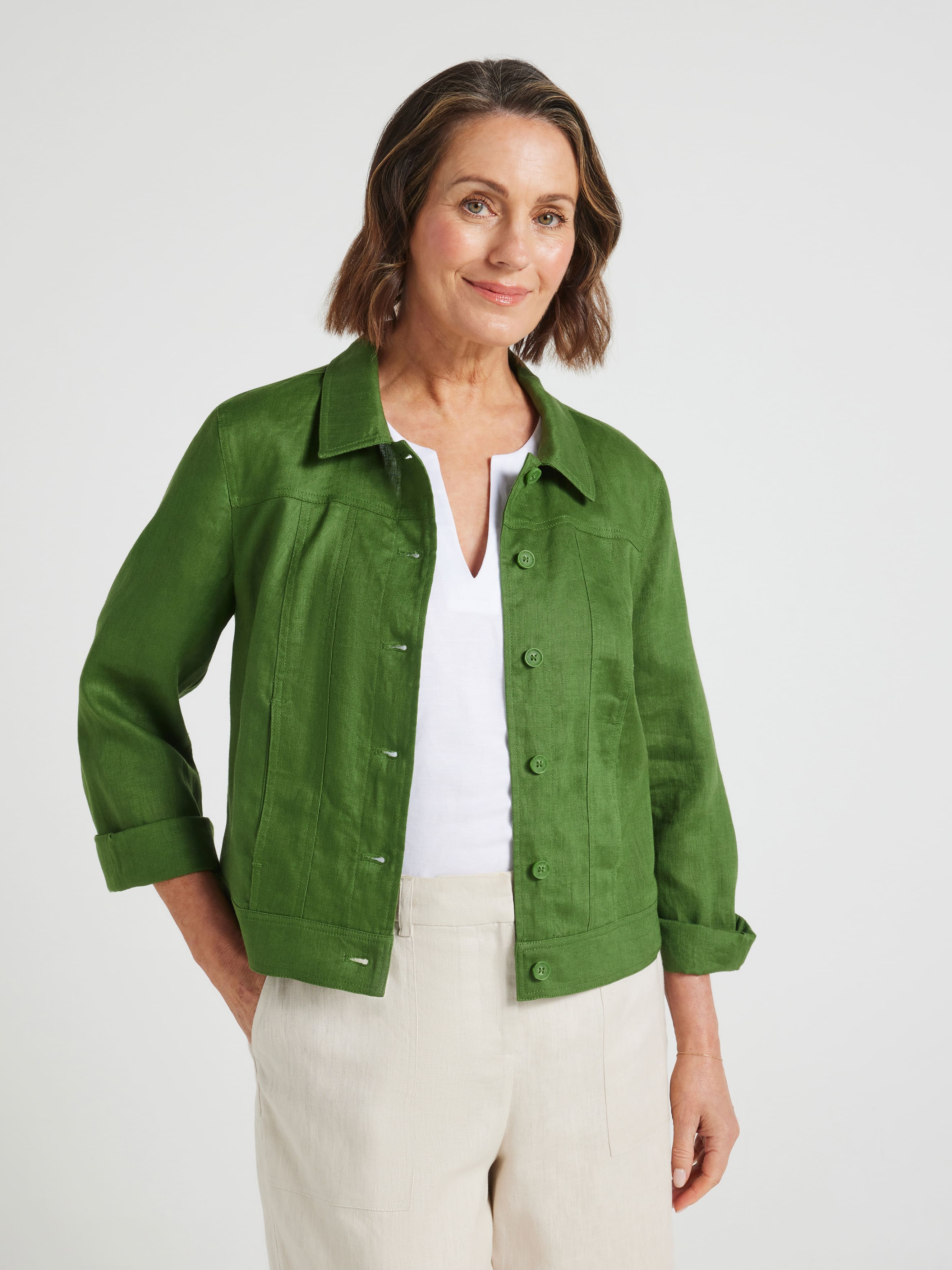 Nadia Linen Jacket