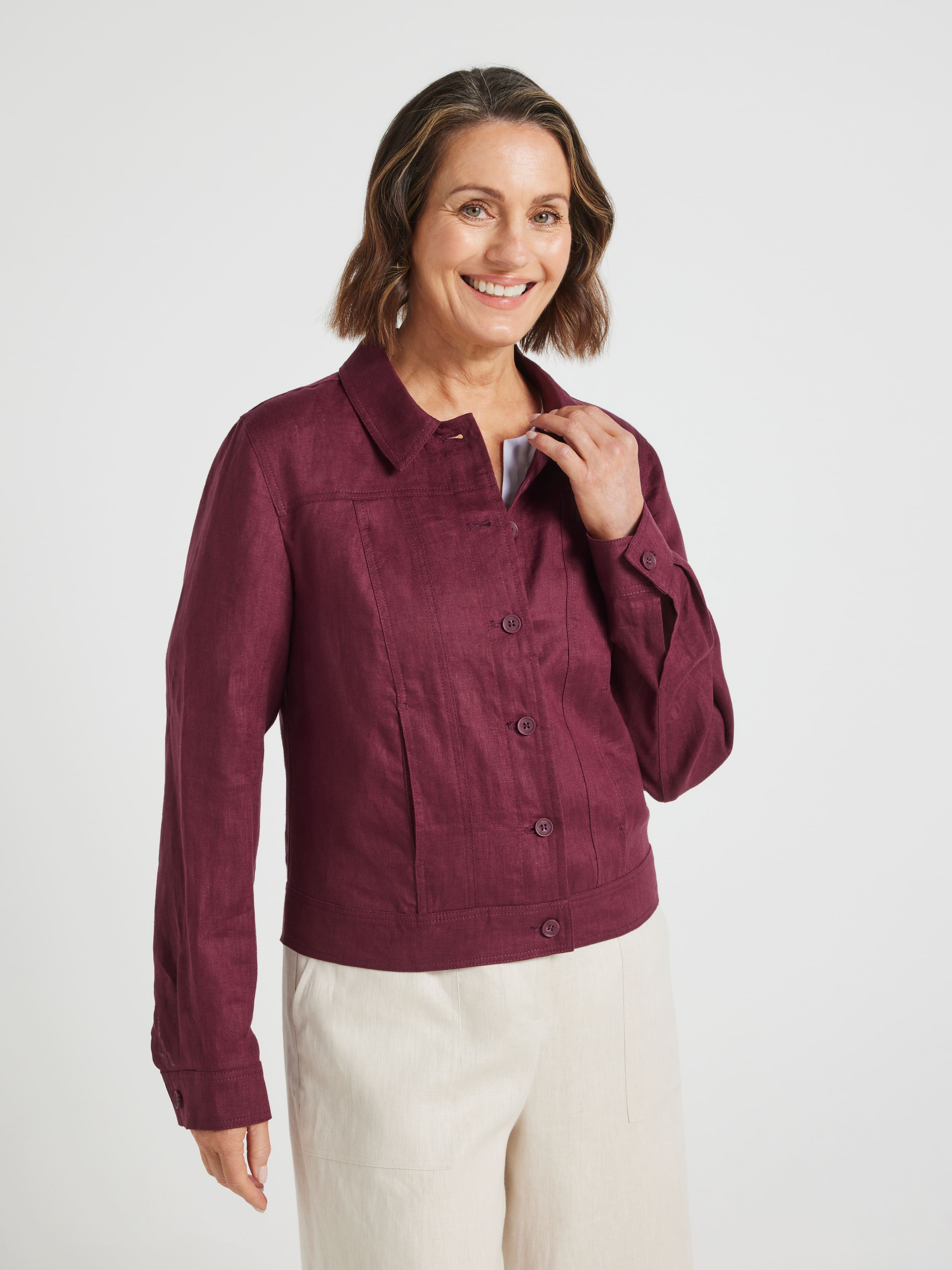 Nadia Linen Jacket