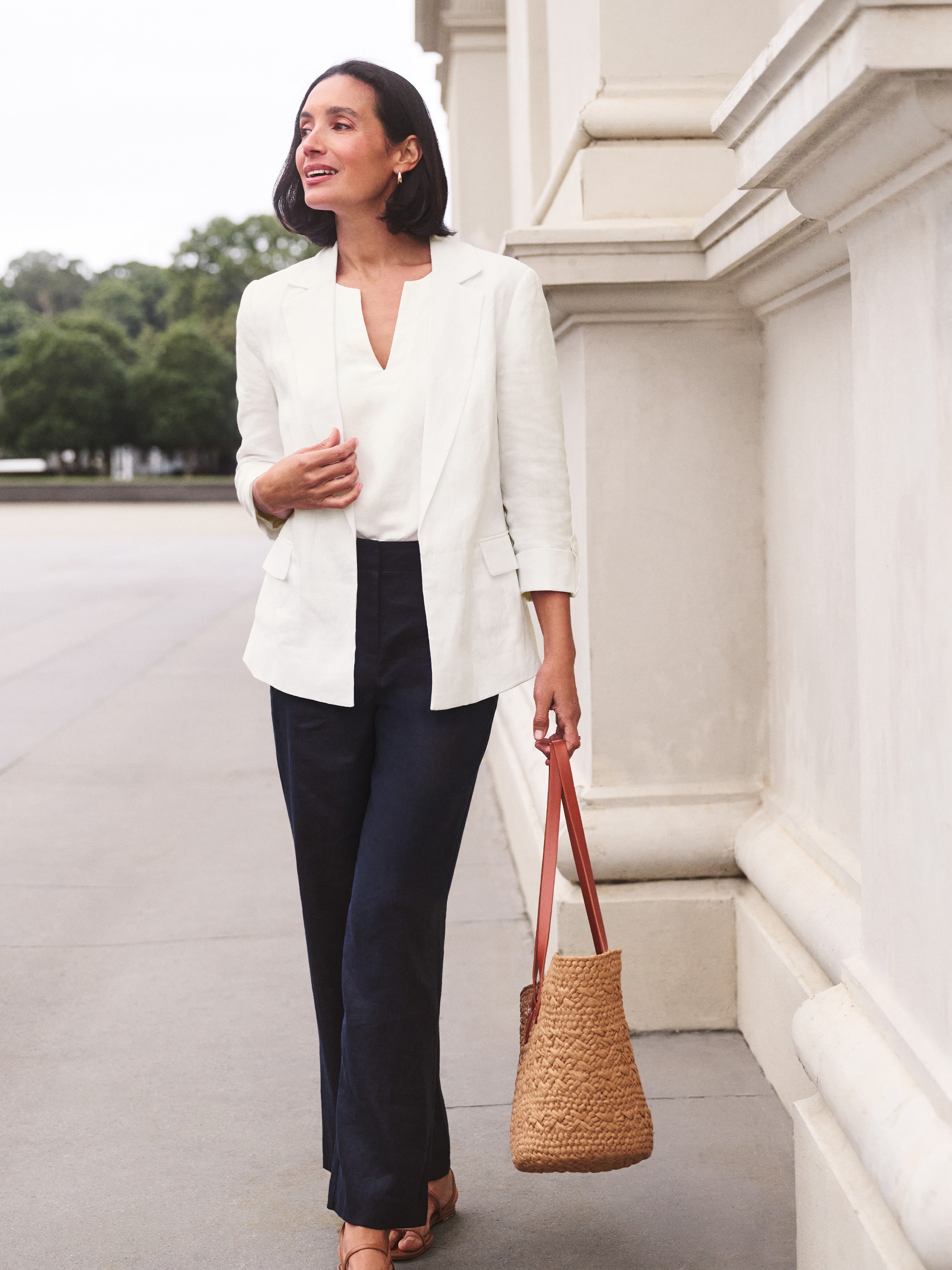 Amanda 3/4 Sleeve Crepe Jacket