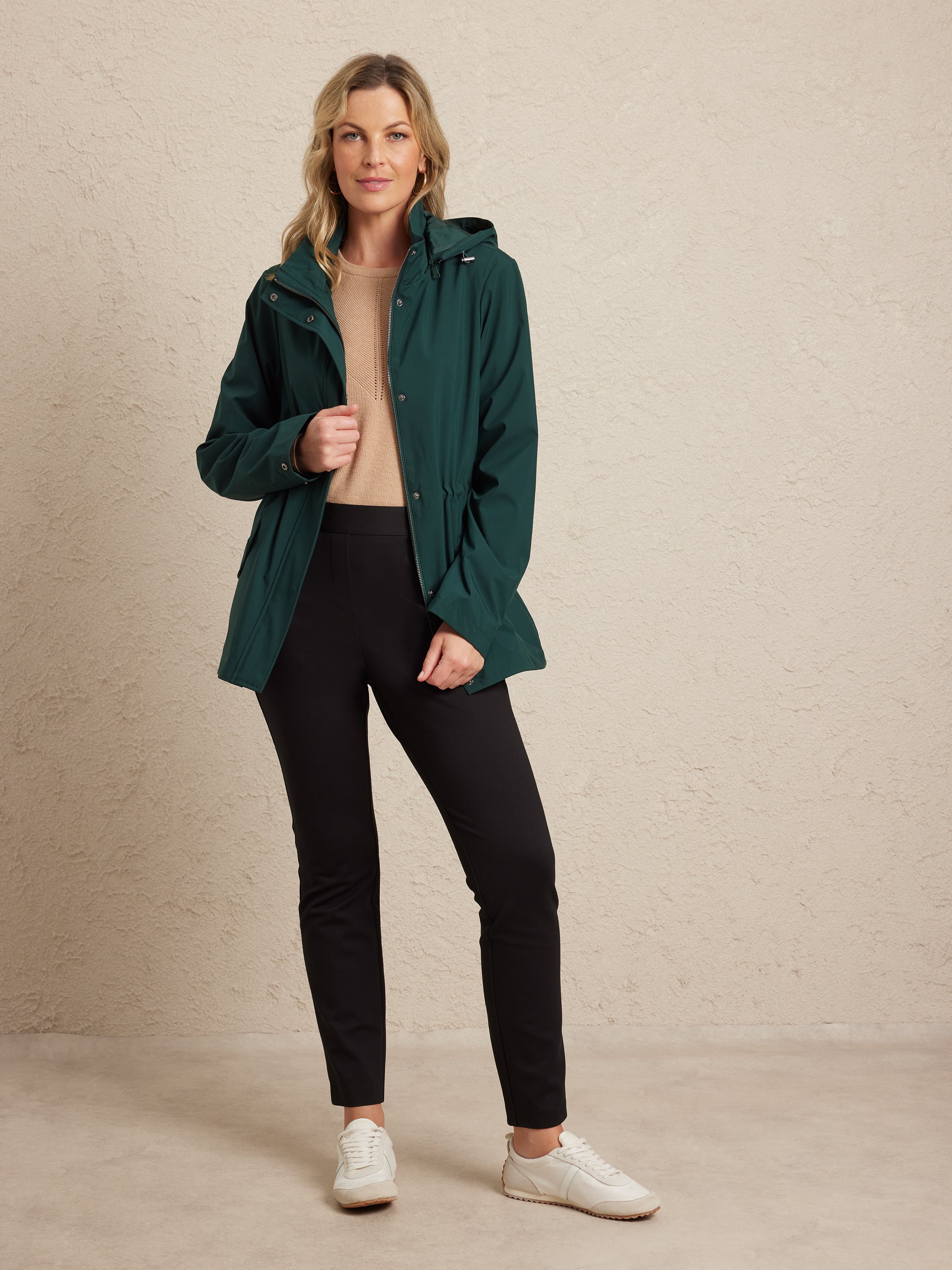 Brooklyn Rouched Waist Anorak