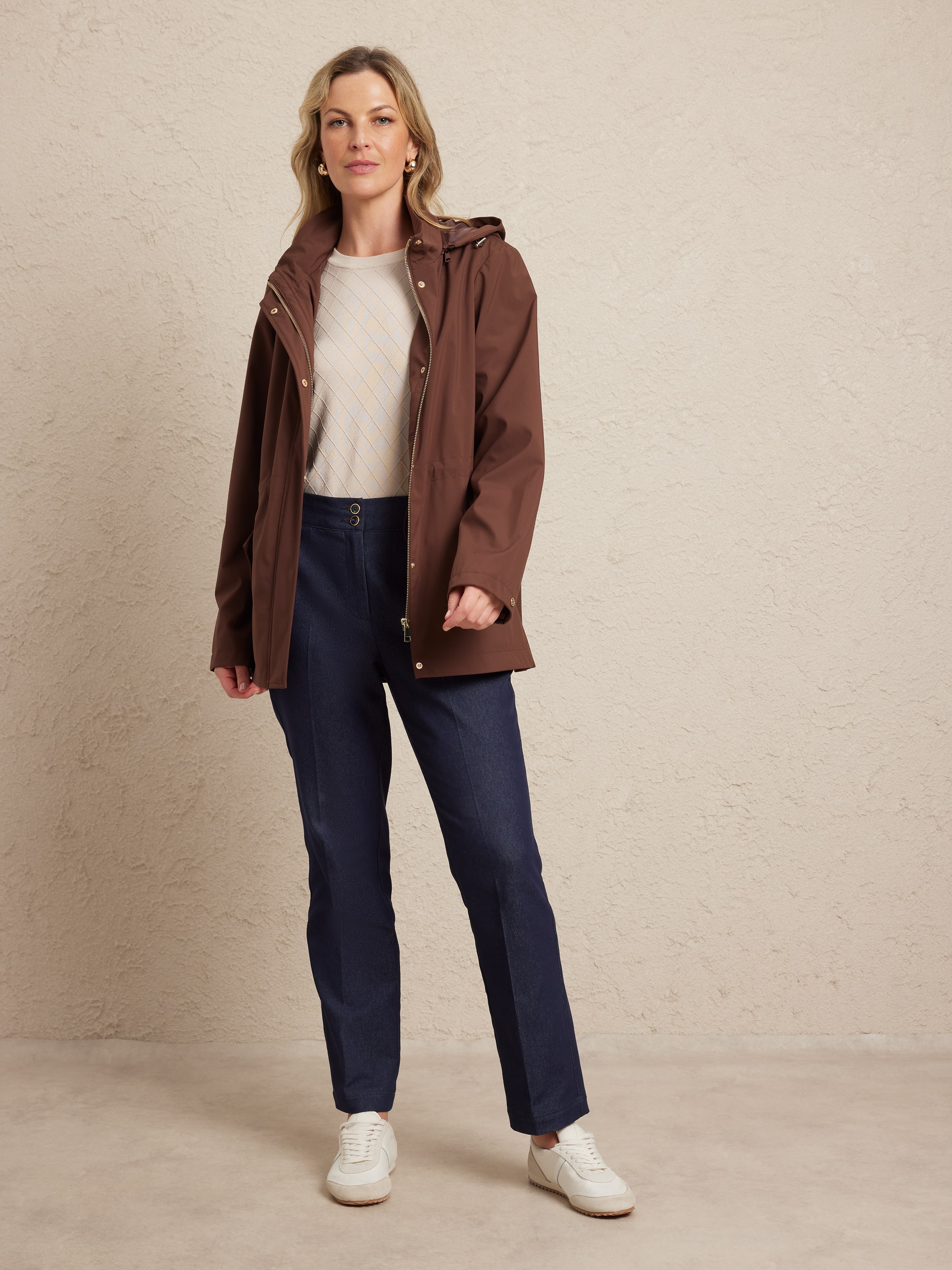 Brooklyn Rouched Waist Anorak