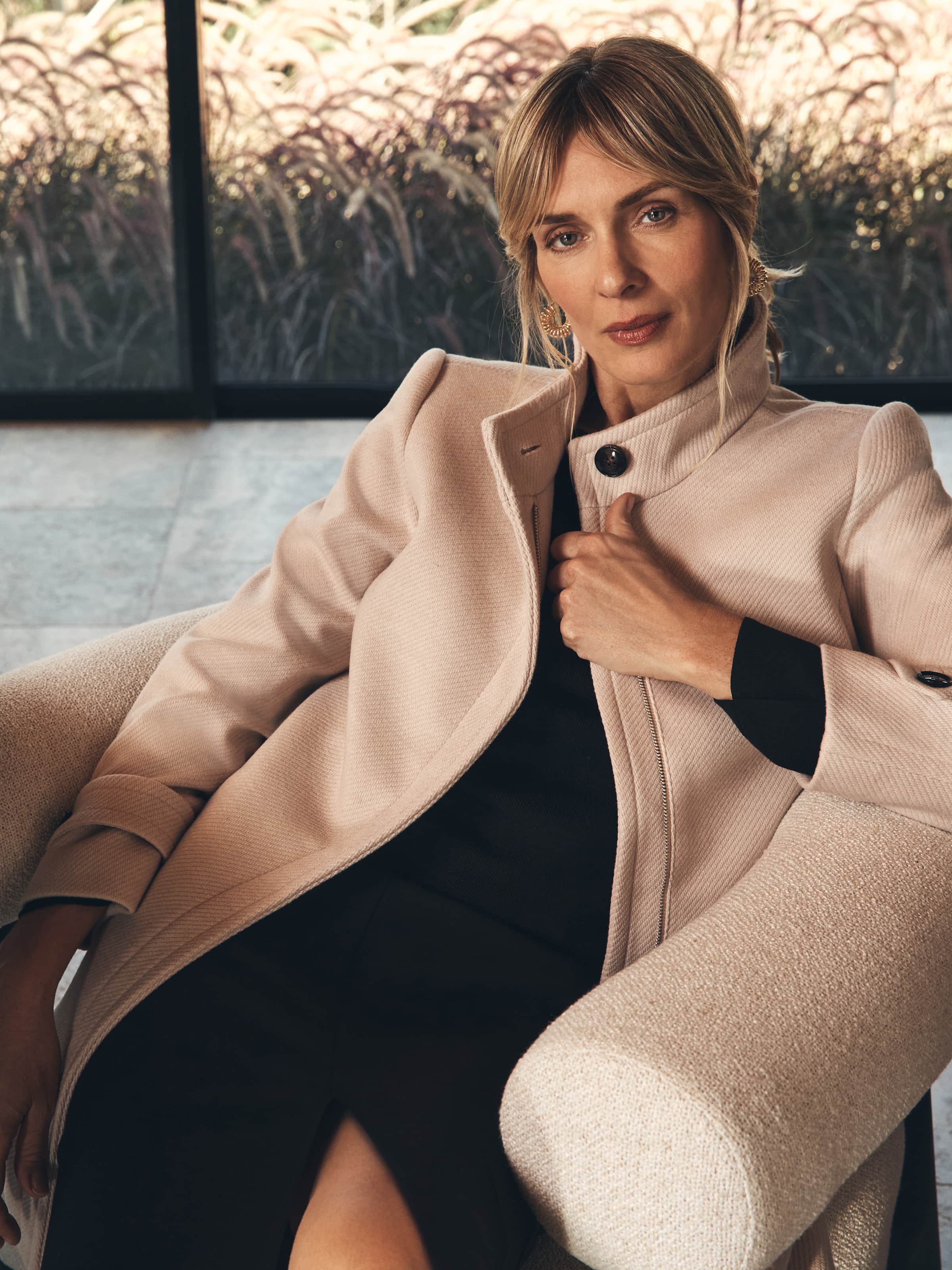 Harlow Zip Front Coat