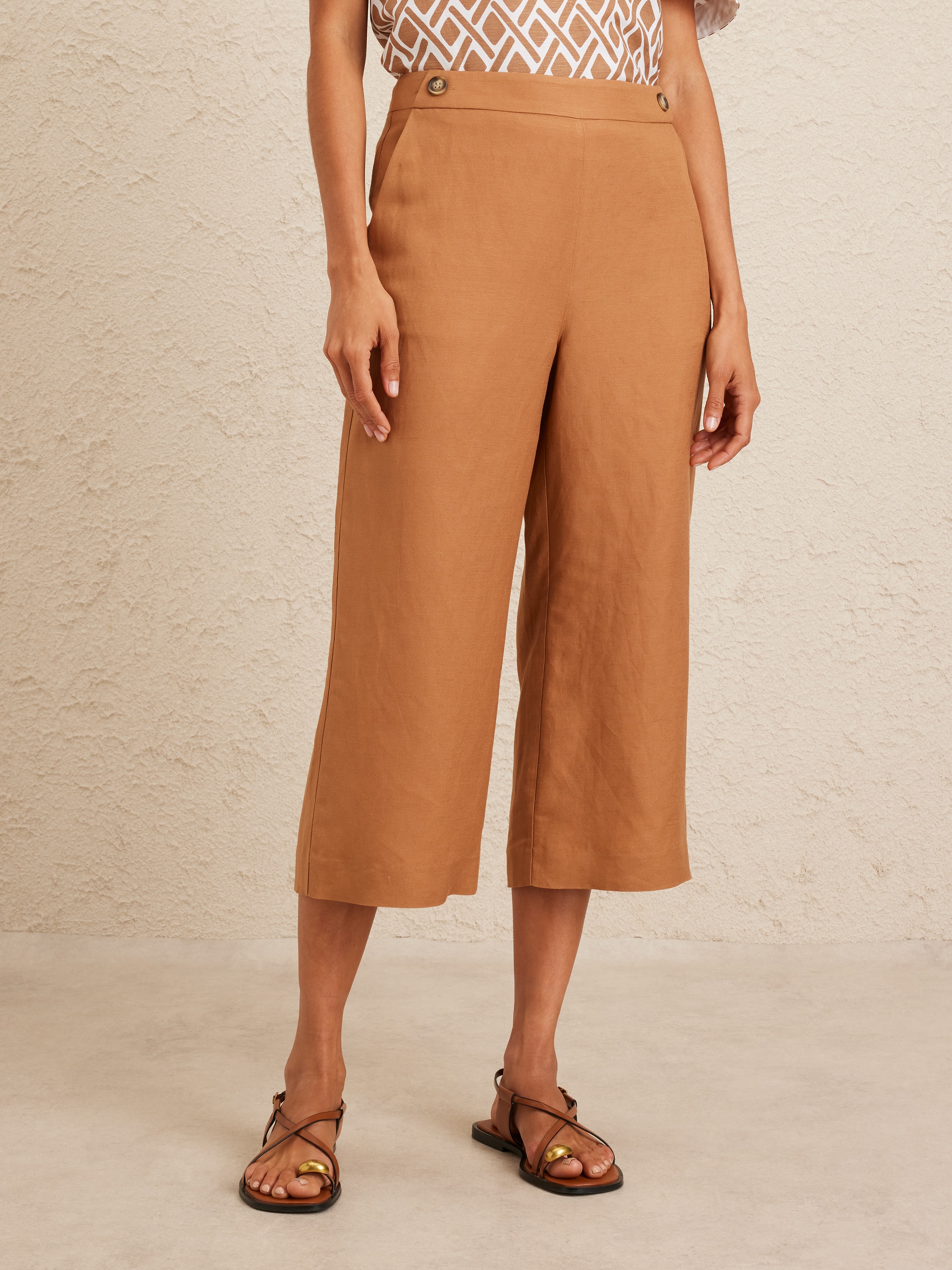 Linen Viscose Culotte