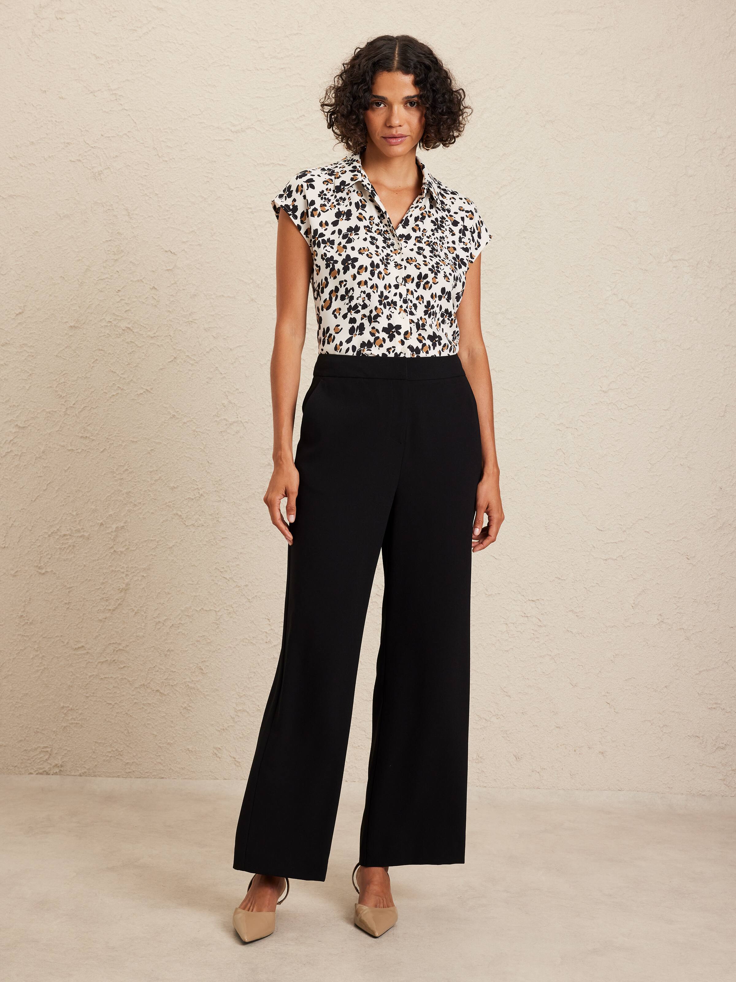 Lola Button Detail Crepe Pant