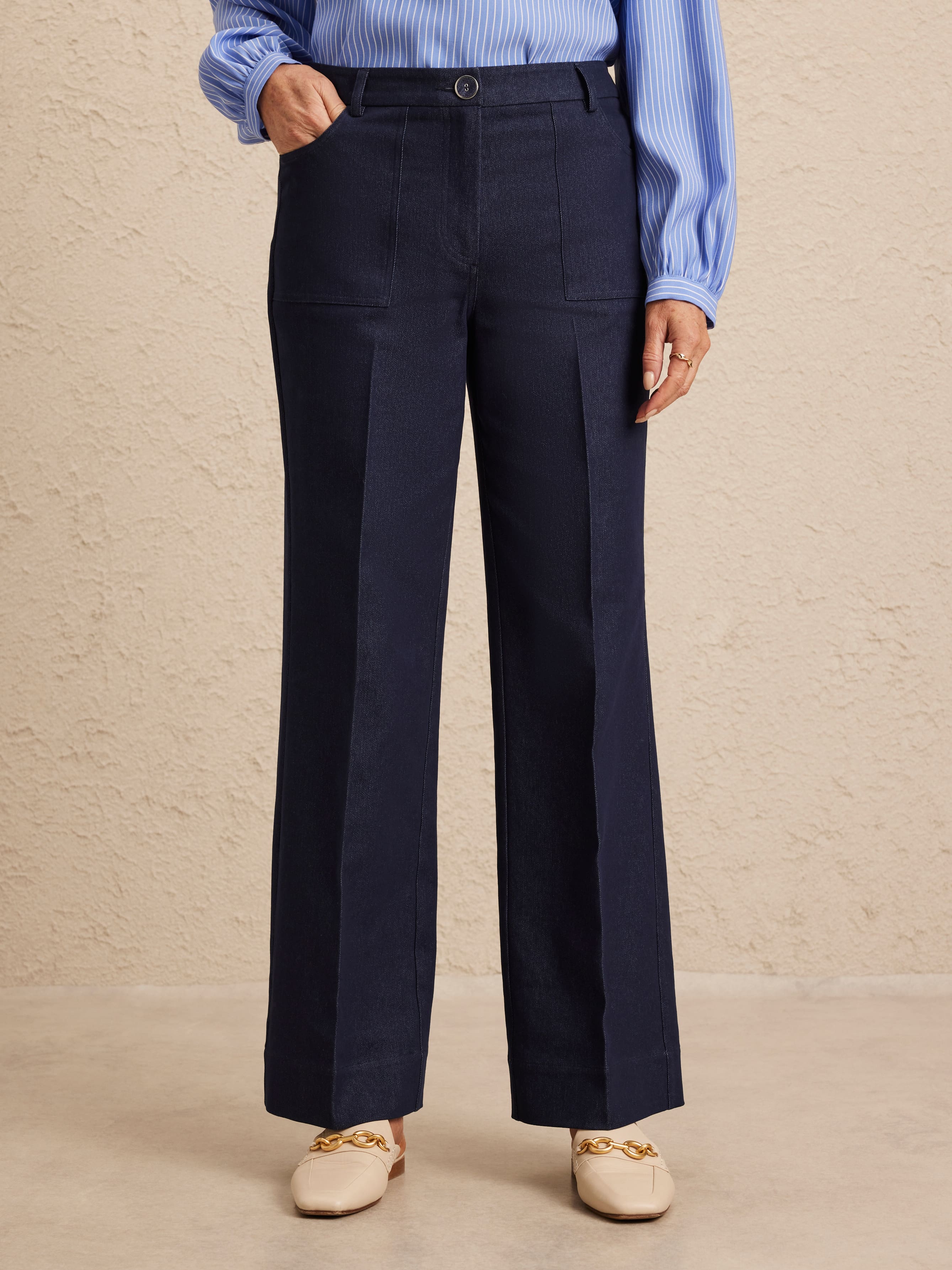 Tilly Denim Patch Pocket Pant