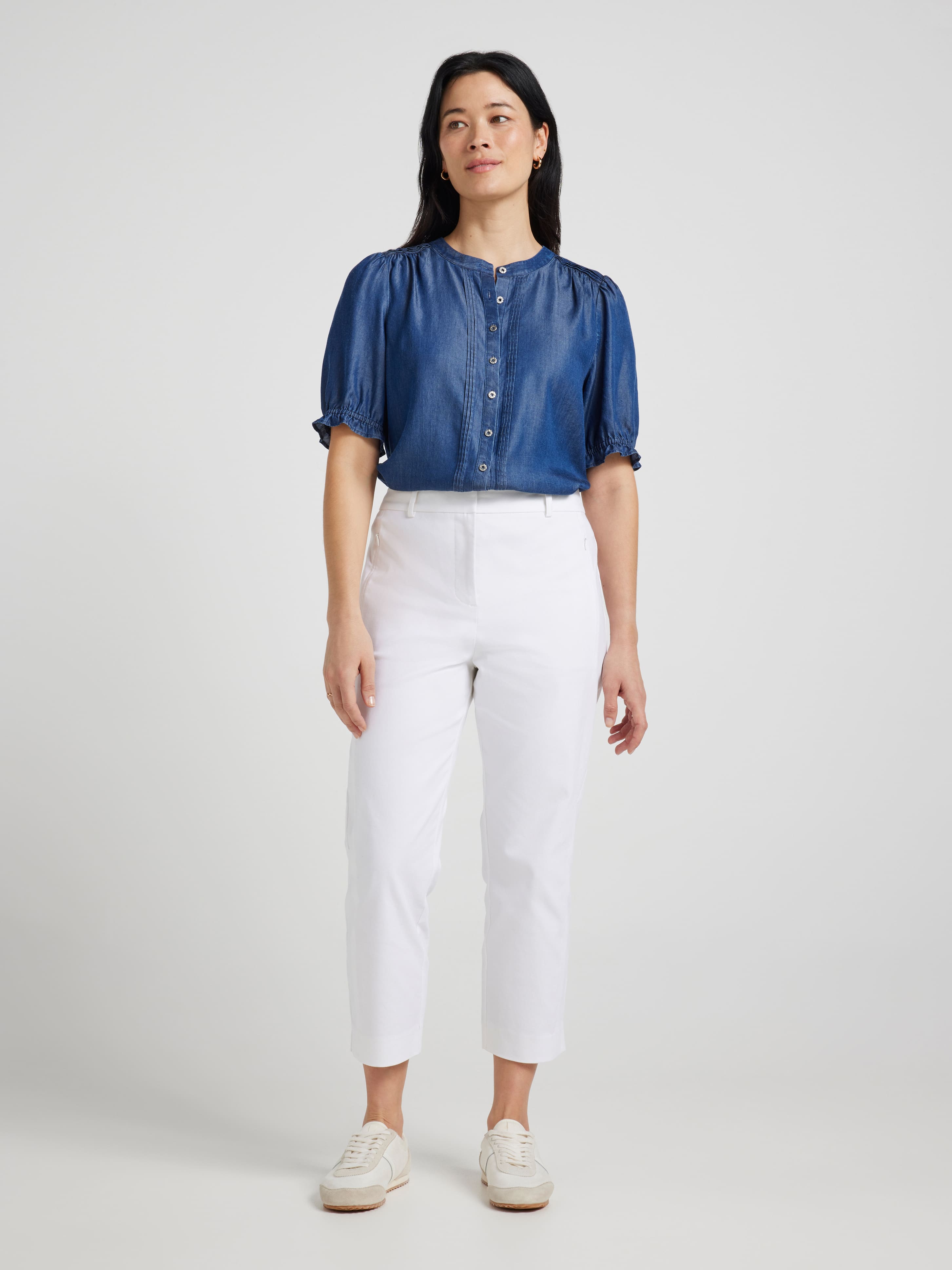 Camille Oxford Capri Pant