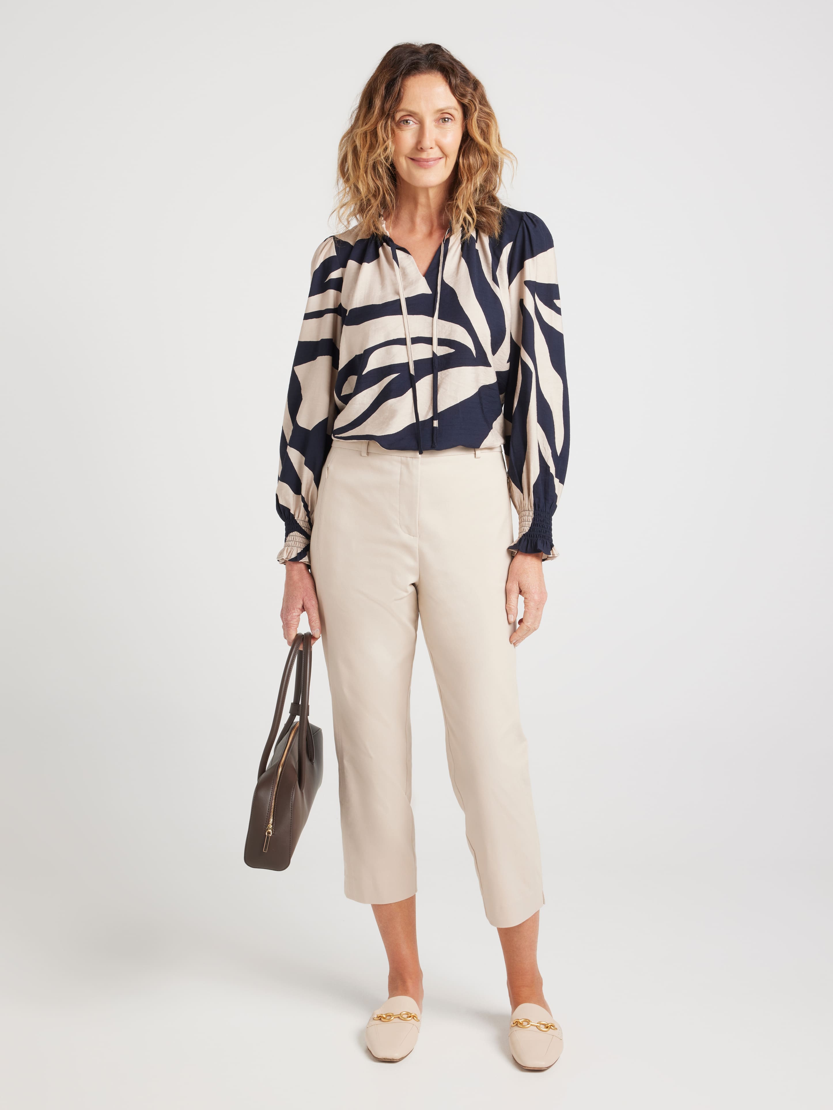 Camille Oxford Capri Pant