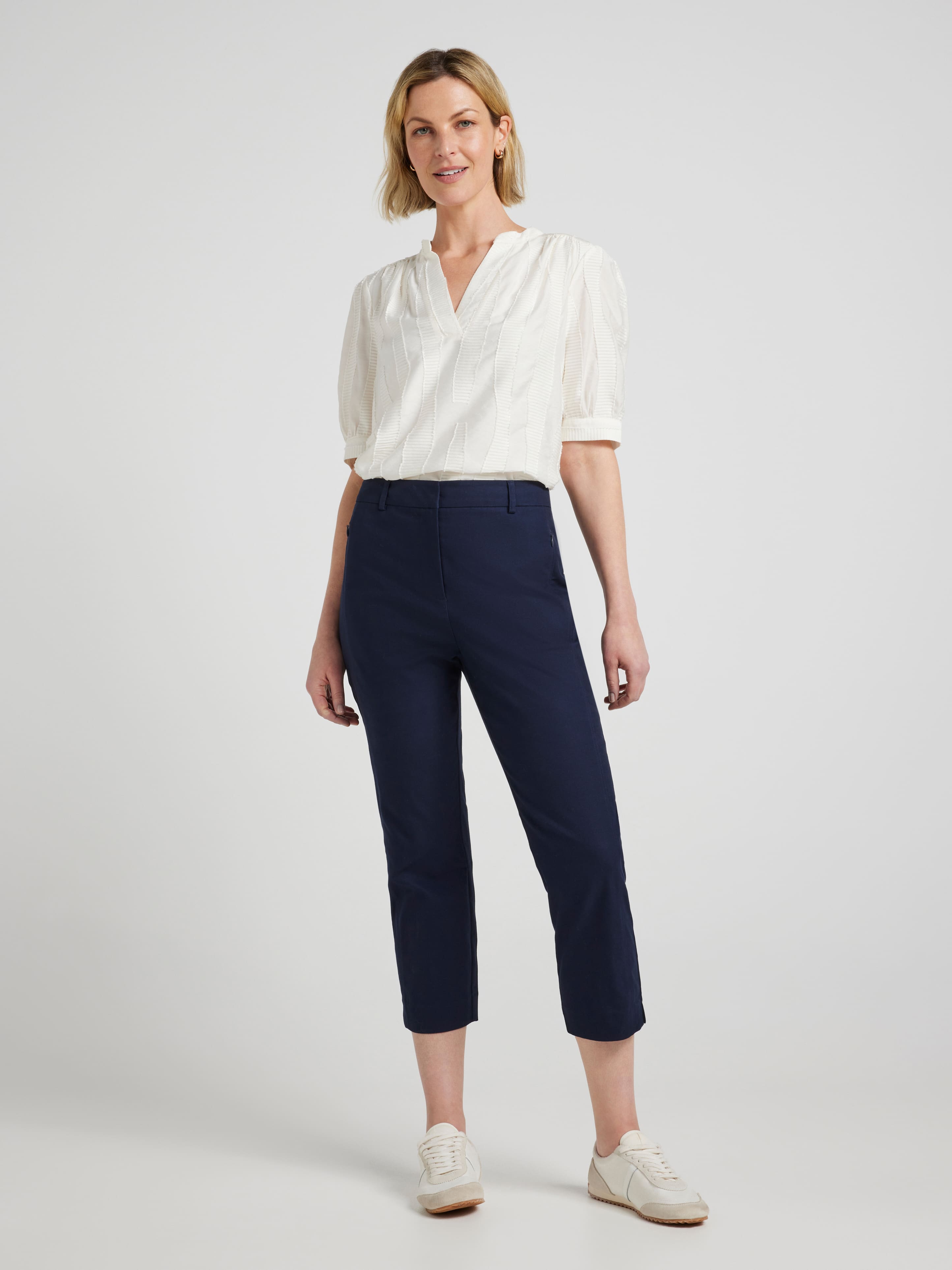Camille Oxford Capri Pant