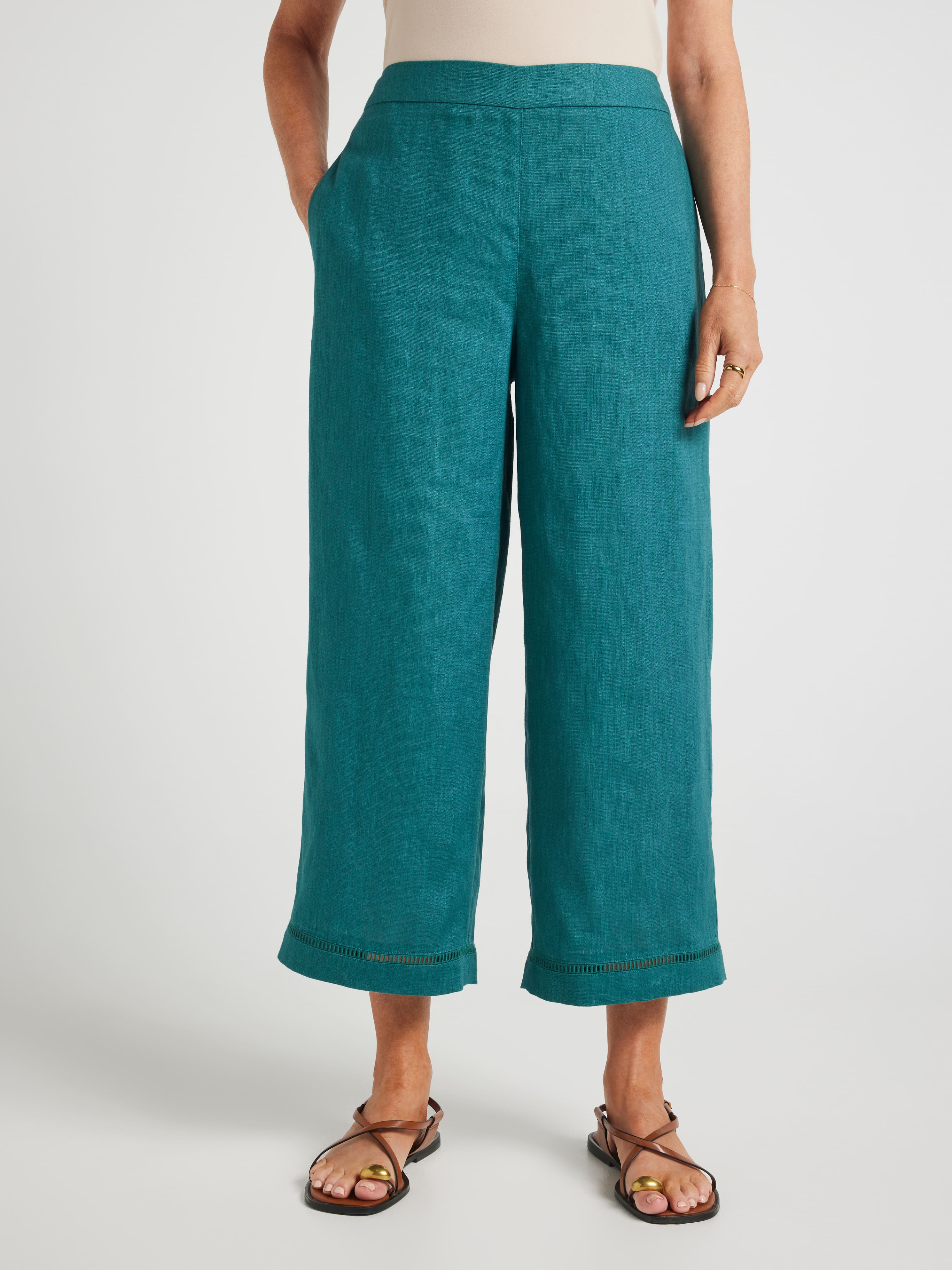 Lucy Linen Ankle Grazer Pant