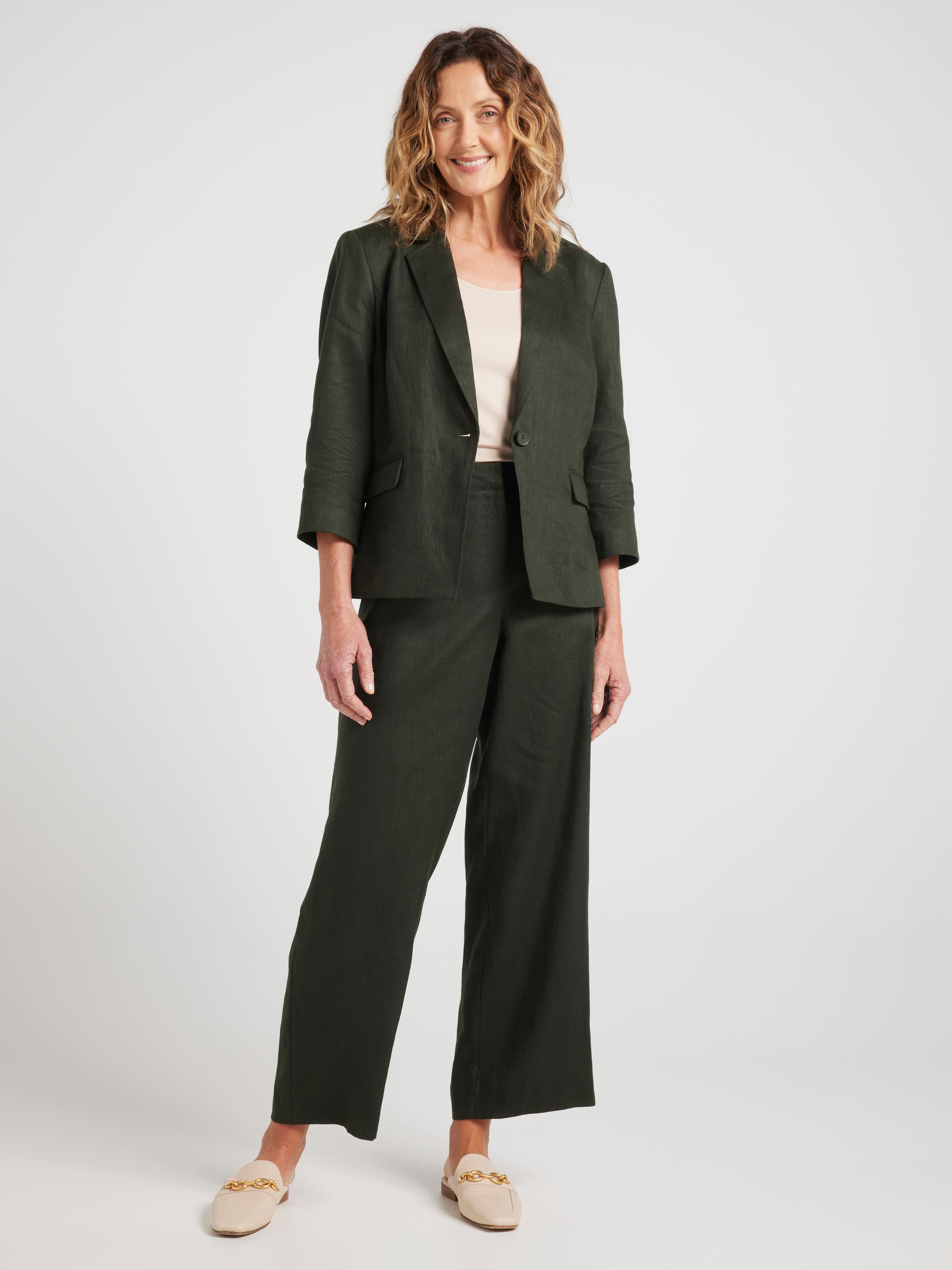 Rue Full Length Relaxed Linen Pant