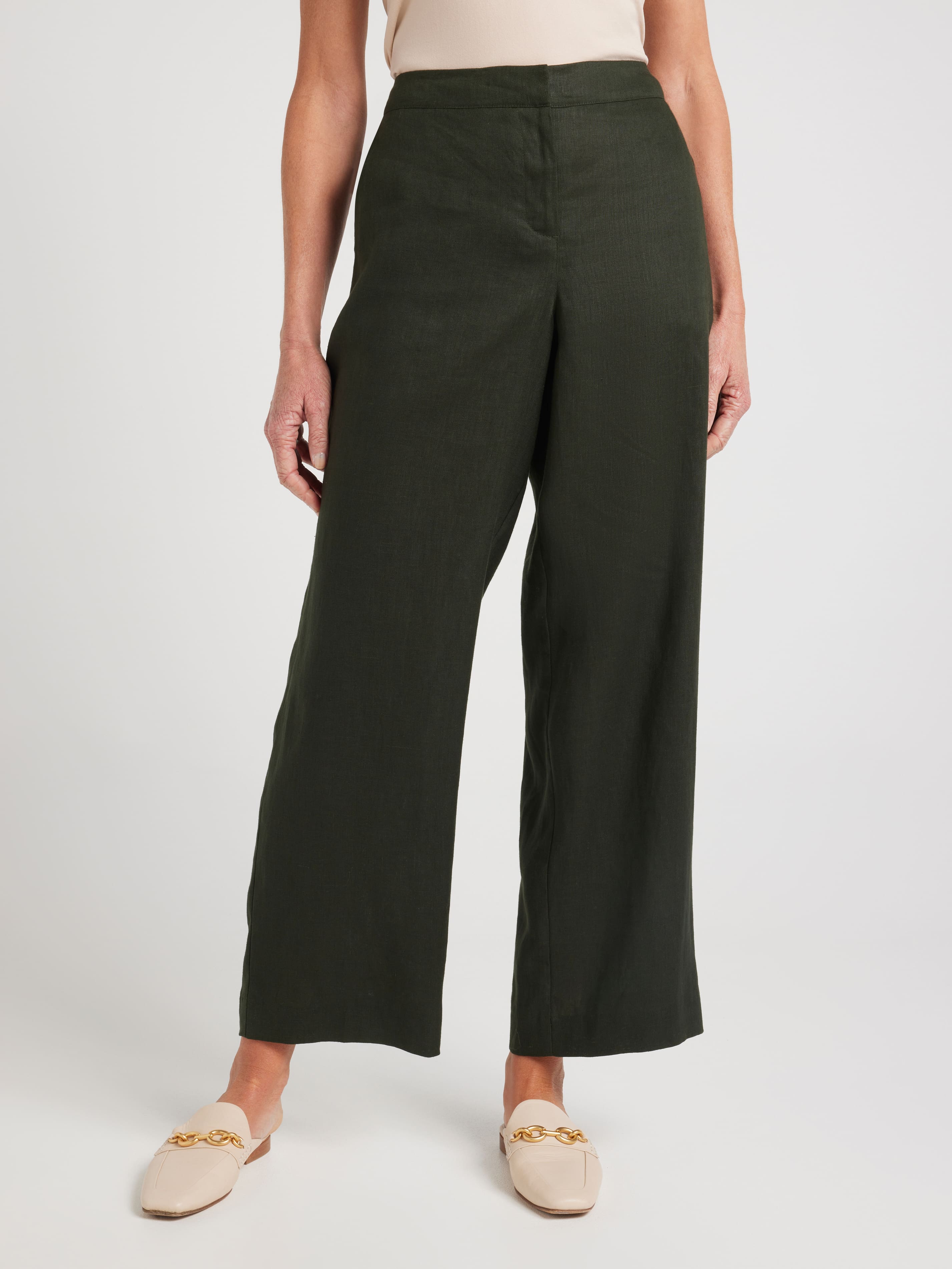 Rue Full Length Relaxed Linen Pant