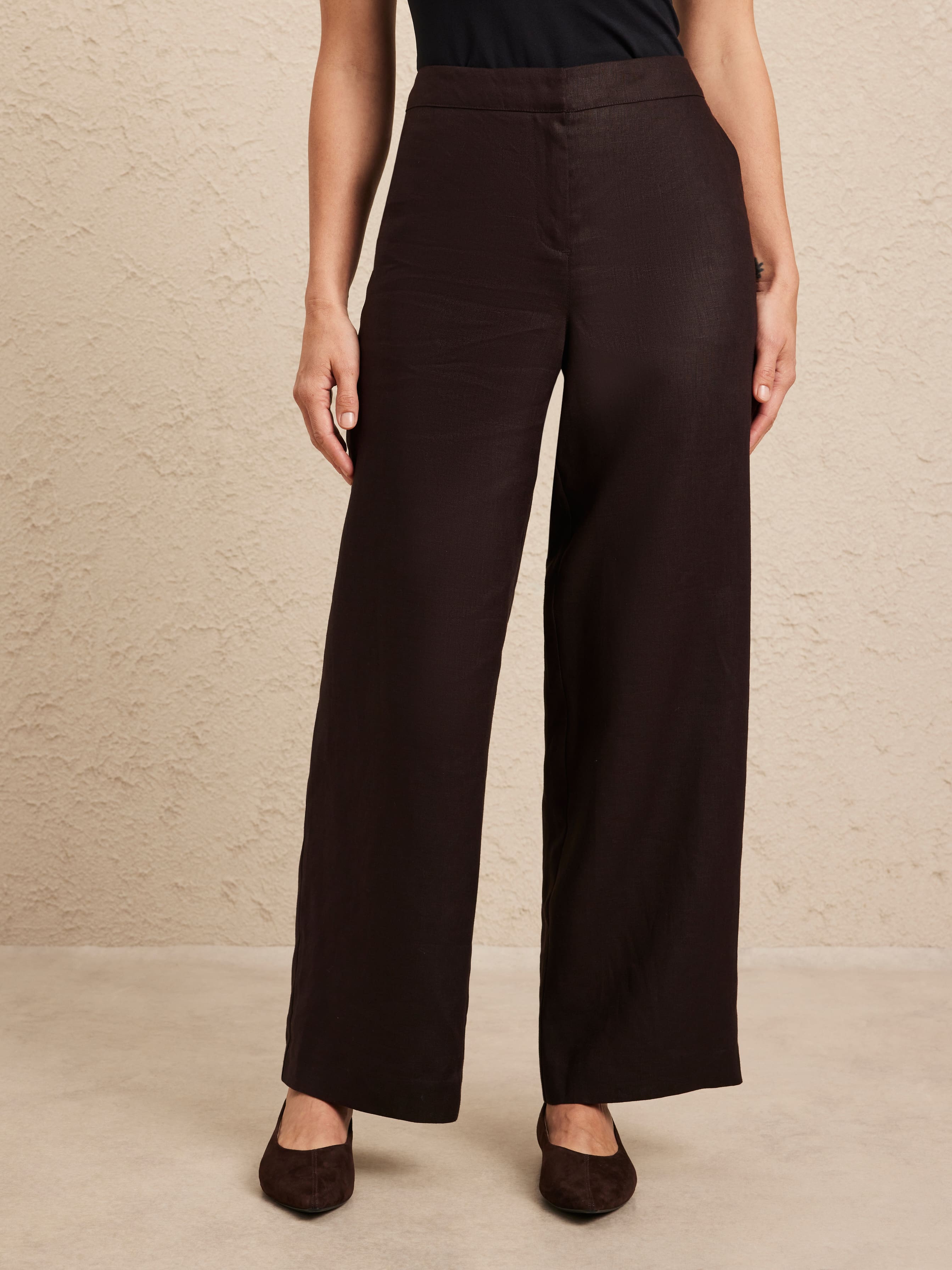 Rue Full Length Relaxed Linen Pant